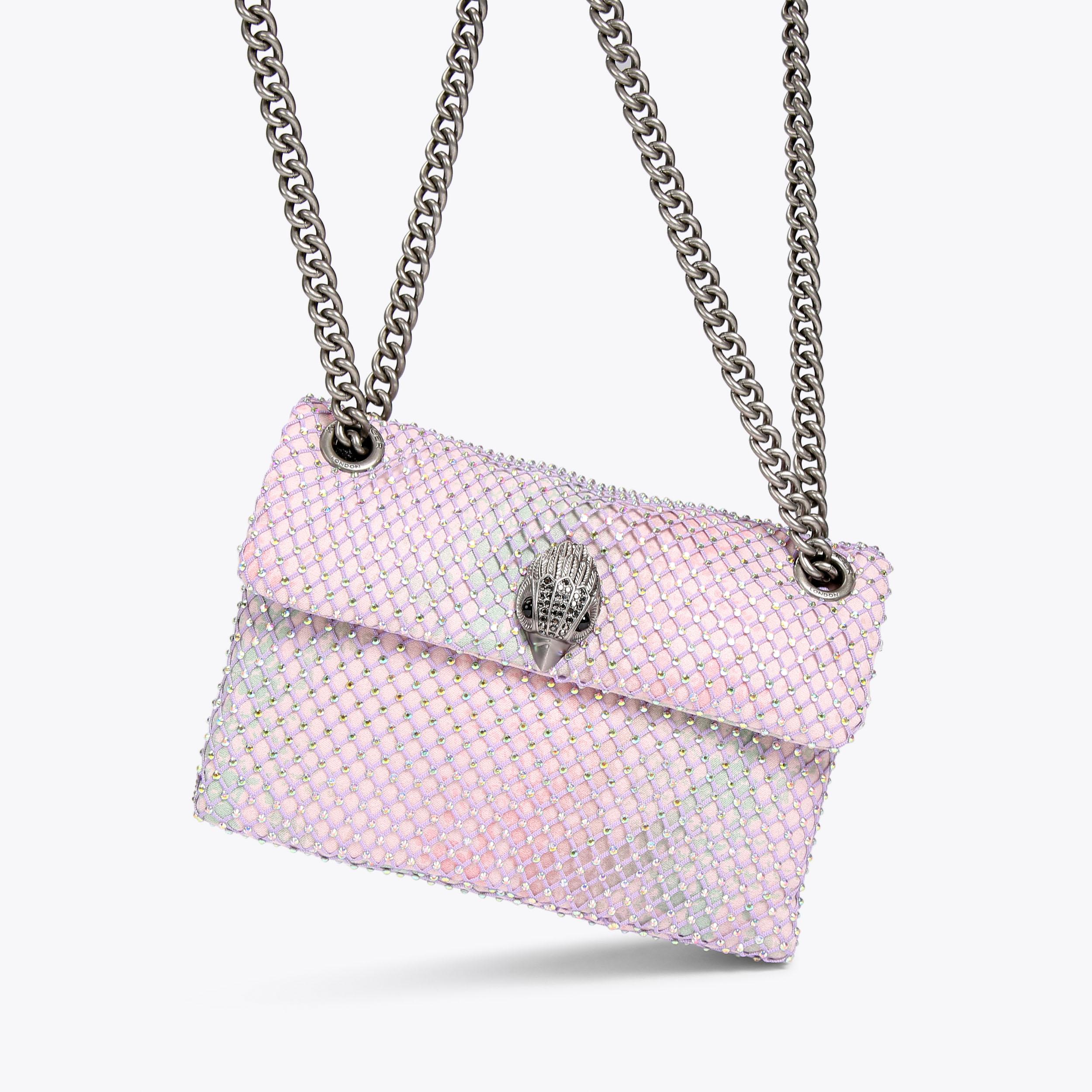 FABRIC MINI KENSINGTON X Lilac Snake Cross Body Bag by KURT