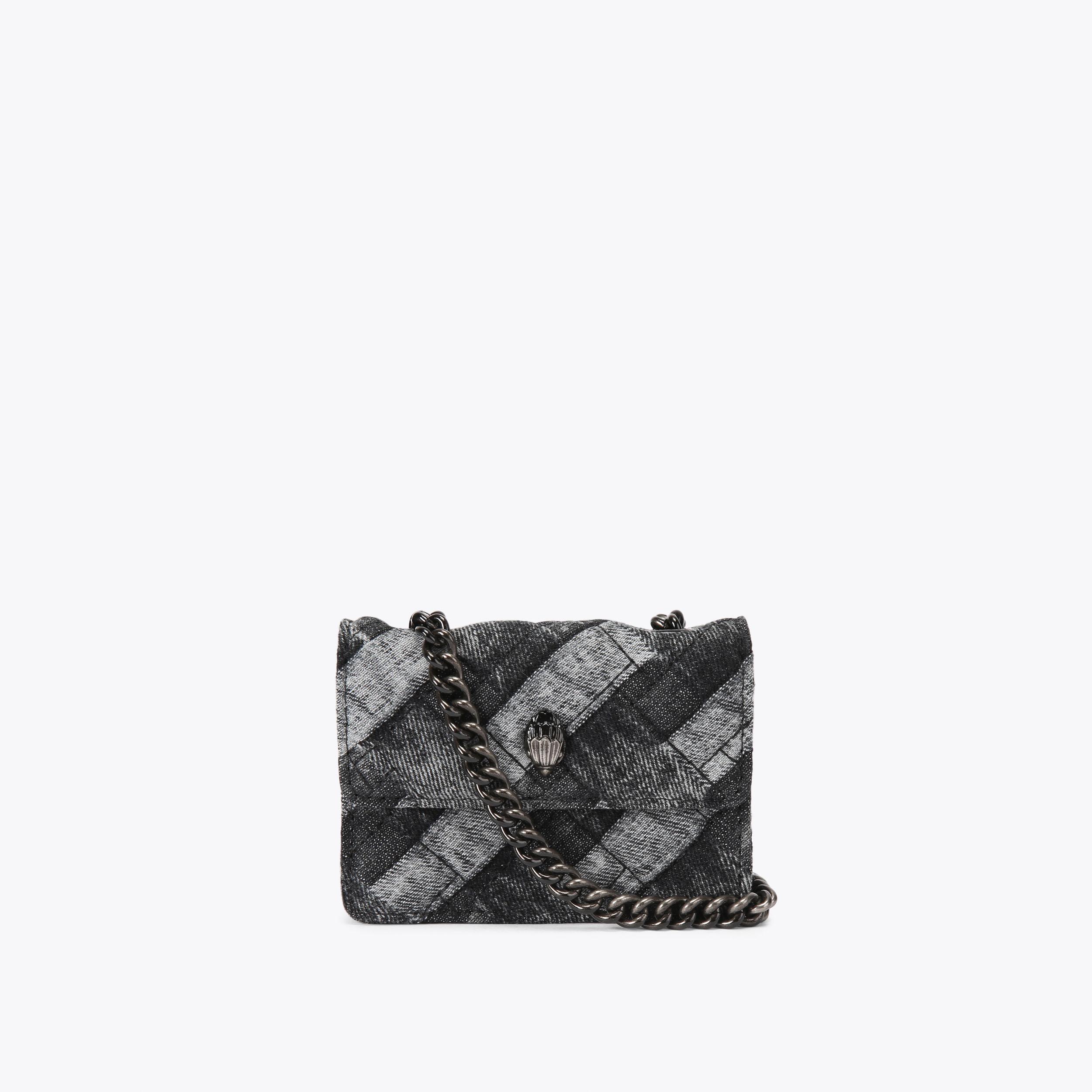 ジュエリーバッグ　マットブラック MICRO KENSINGTON Micro Denim Cross Body Bag by KURT GEIGER