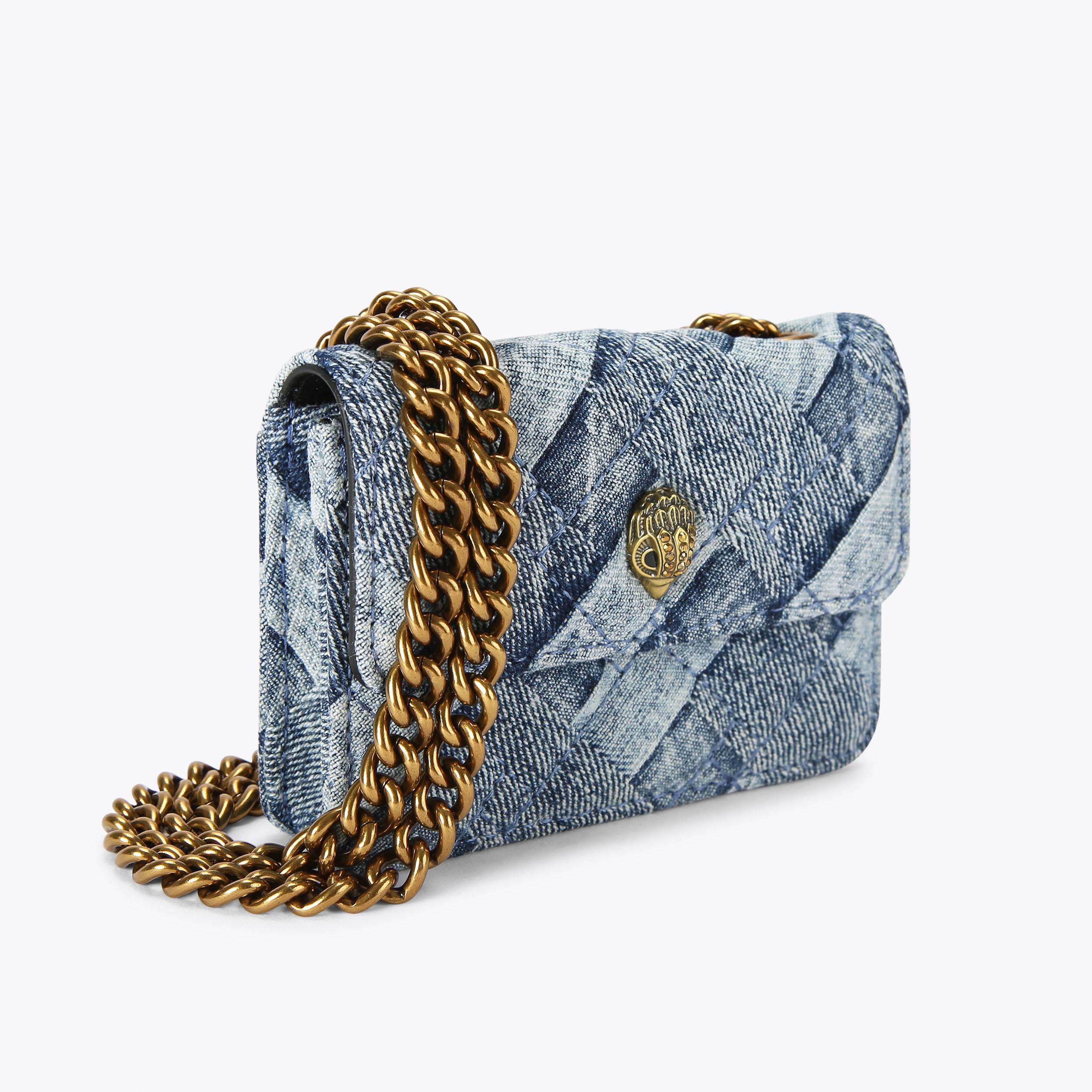 MICRO KENSINGTON Denim Cross Body Bag by KURT GEIGER LONDON