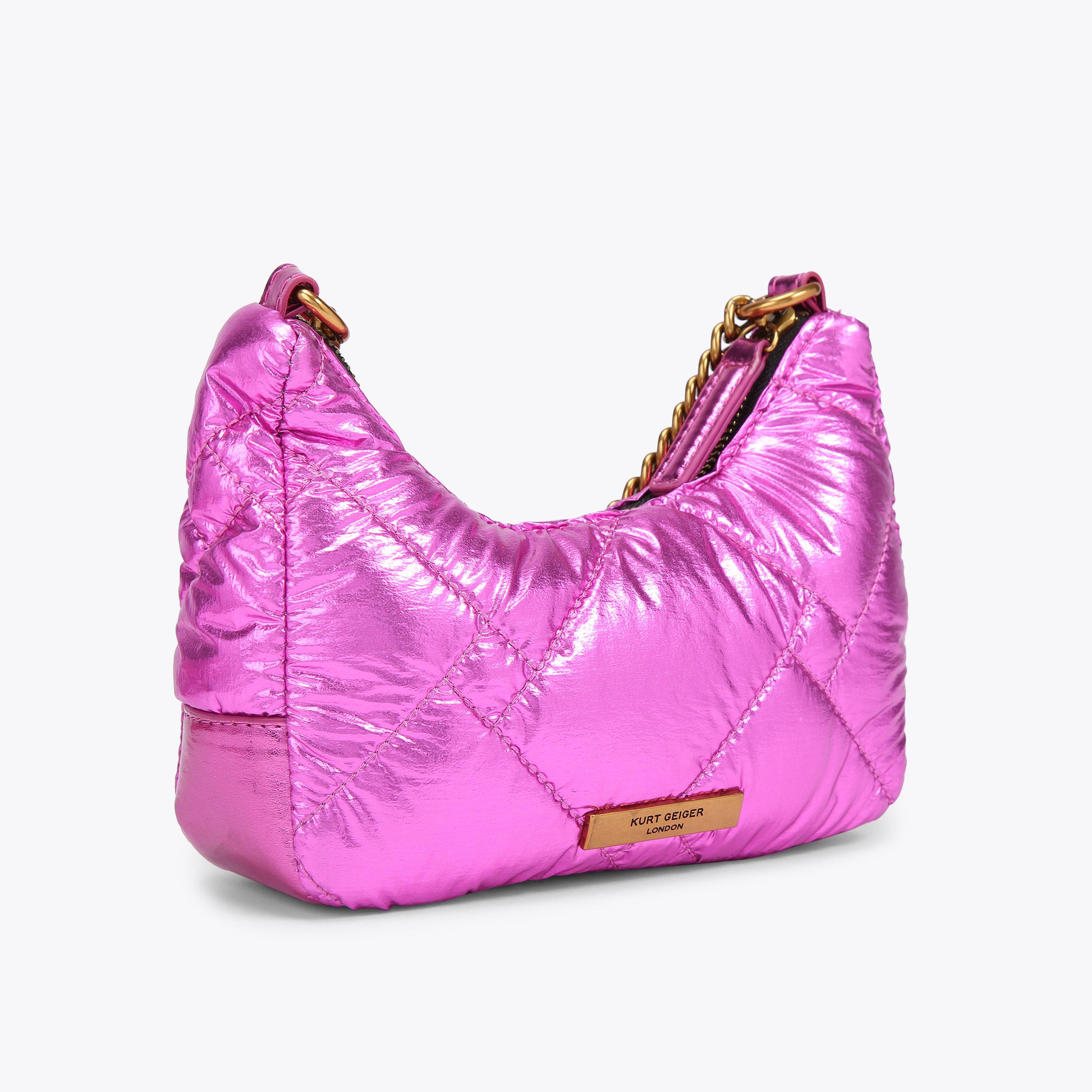 NYLON SM MULTI XBODY Pink Metallic Cross Body Bag by KURT NYLON SM MULTI XBODY Pink Metallic Cross Body Bag by KURT