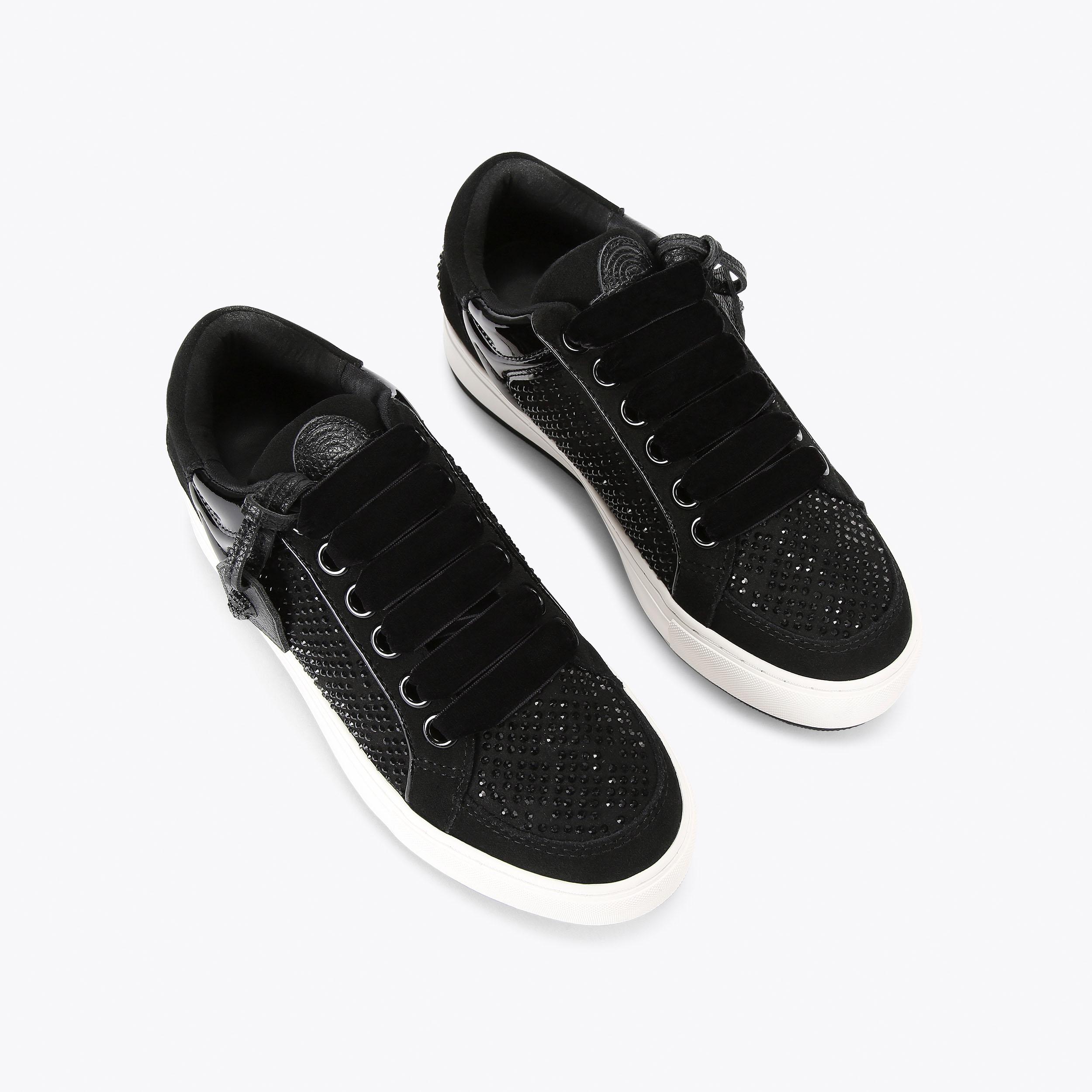 Kurt geiger black womens on sale trainers