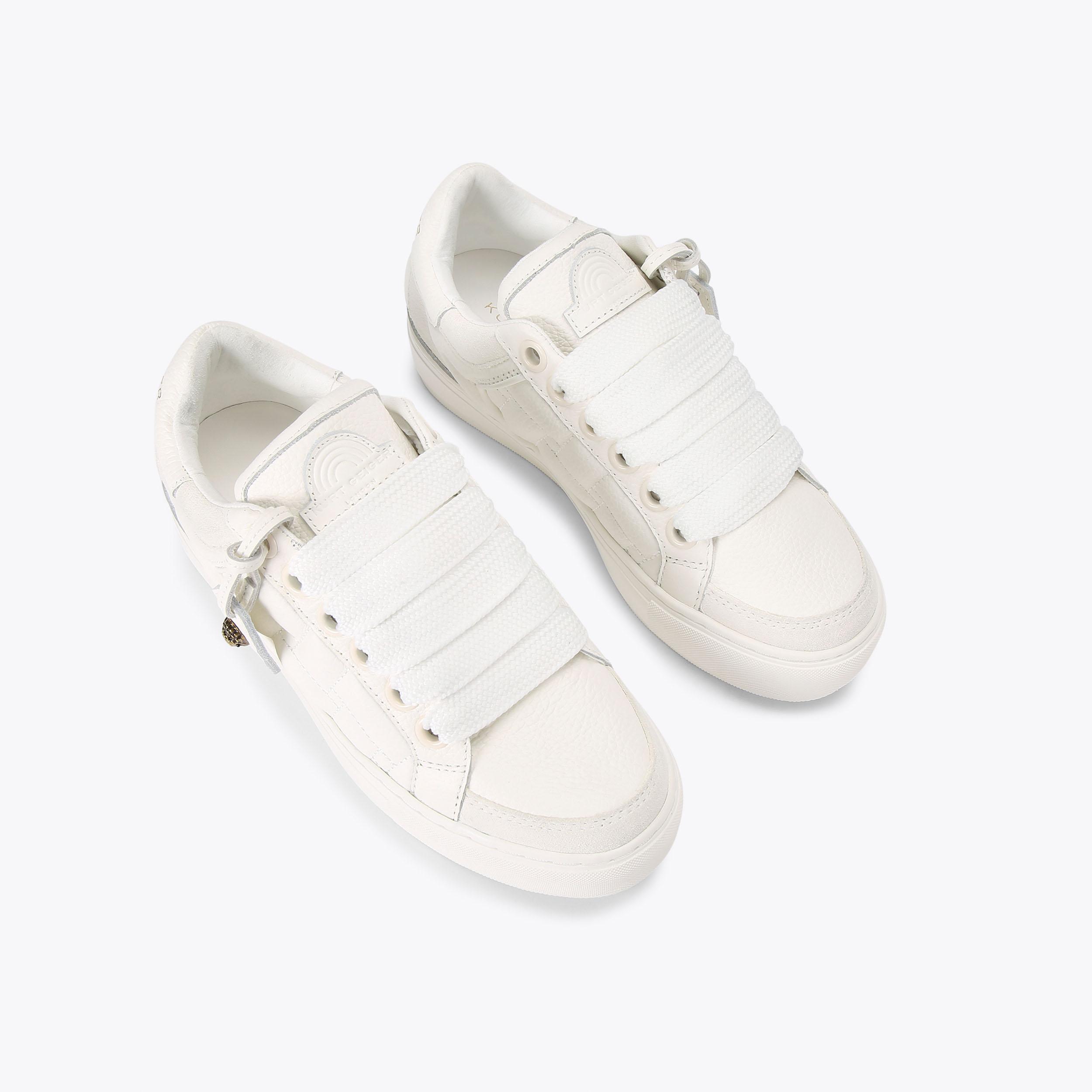 SOUTHBANK White Leather Sneakers by KURT GEIGER LONDON