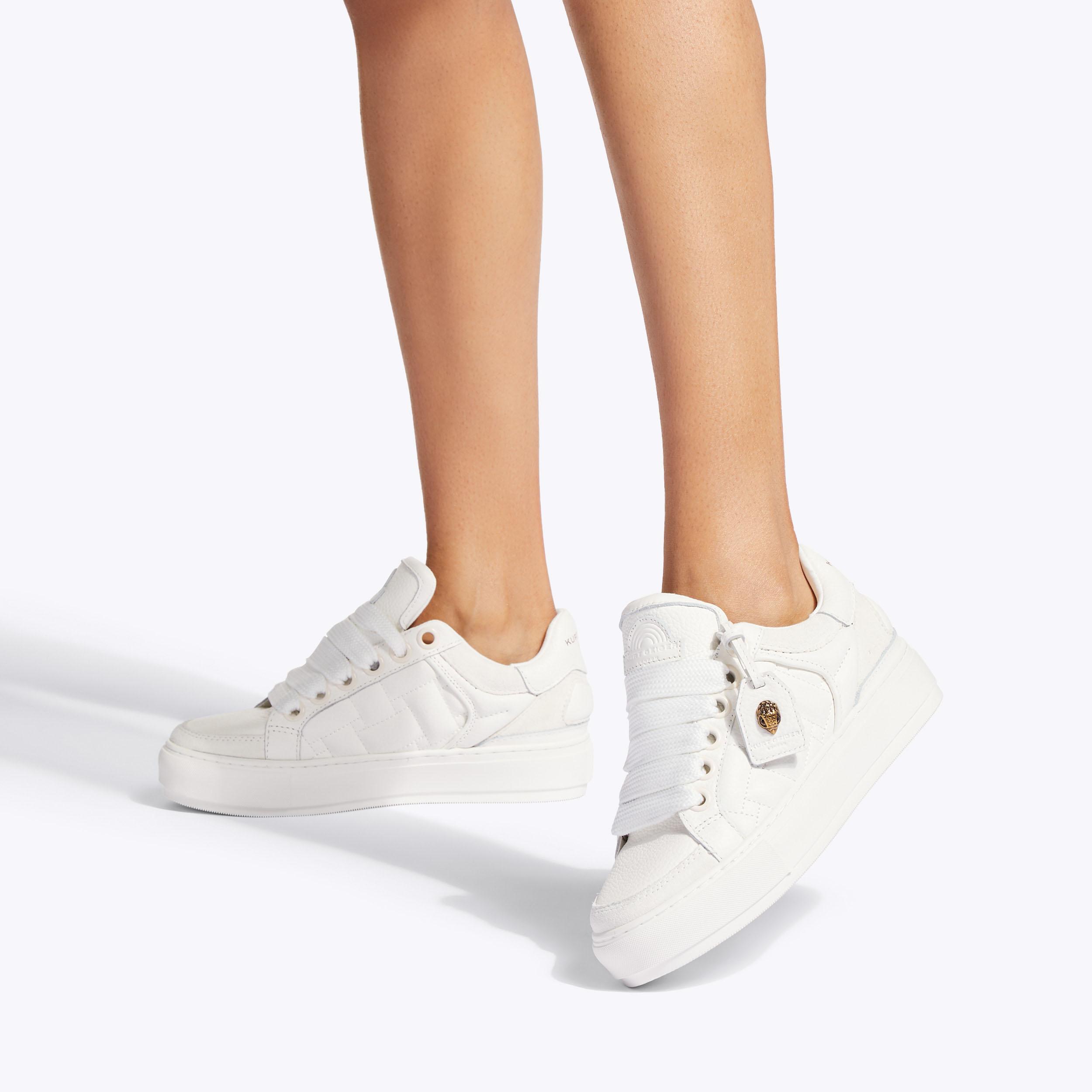 SOUTHBANK White Leather Sneakers by KURT GEIGER LONDON