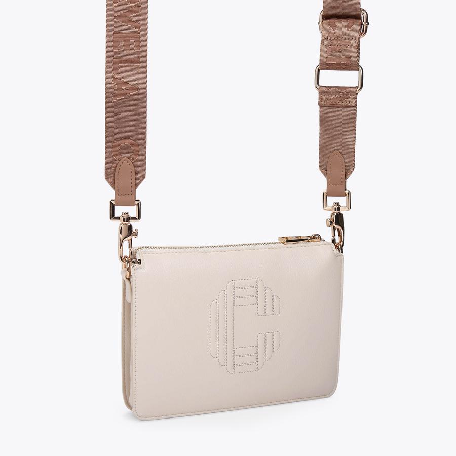 ICON TRIPLE Bone Cross Body Bag by CARVELA