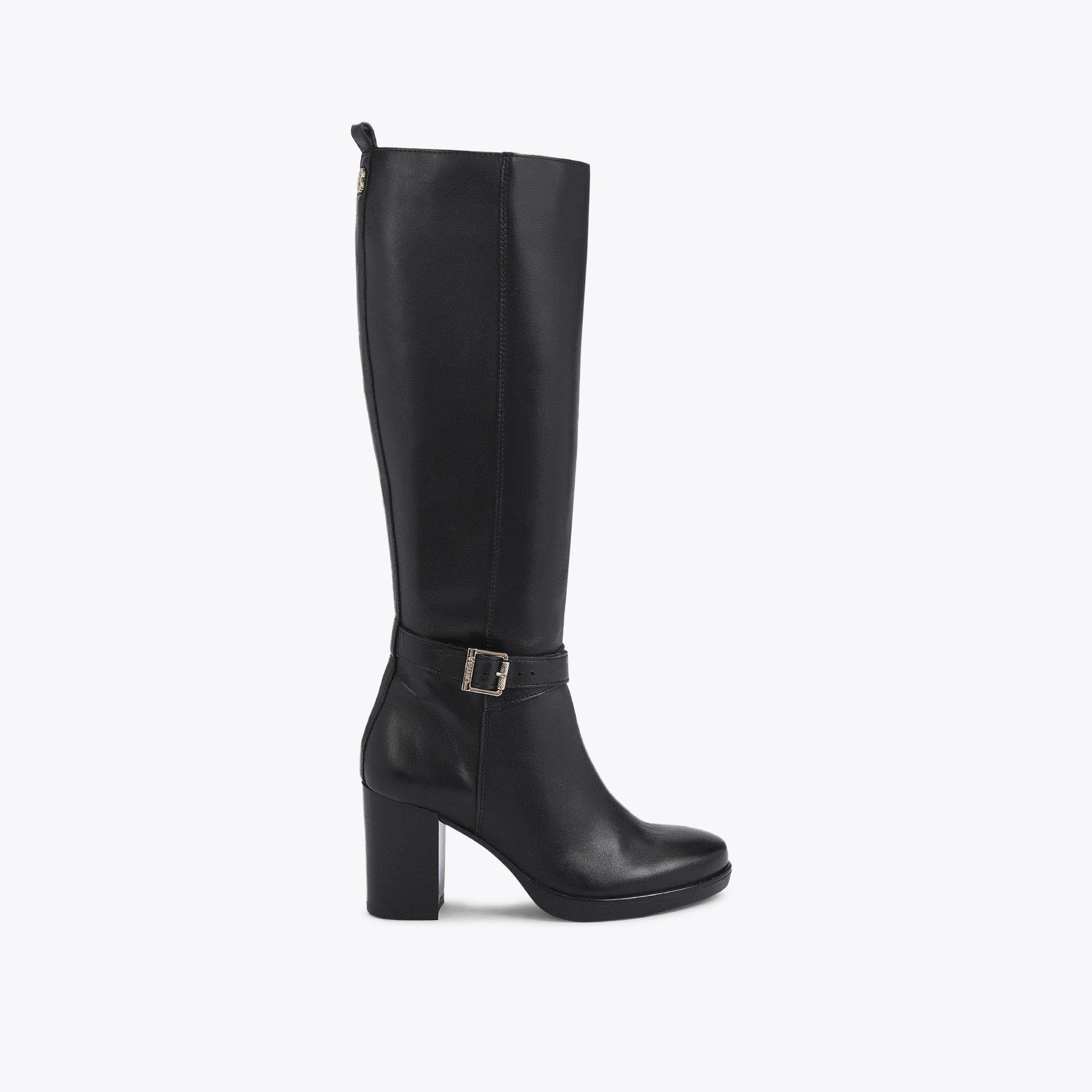SILVER 2 KNEE HIGH Black Leather Knee High Boots by CARVELA SILVER 2 KNEE HIGH Black Leather Knee High Boots by CARVELA