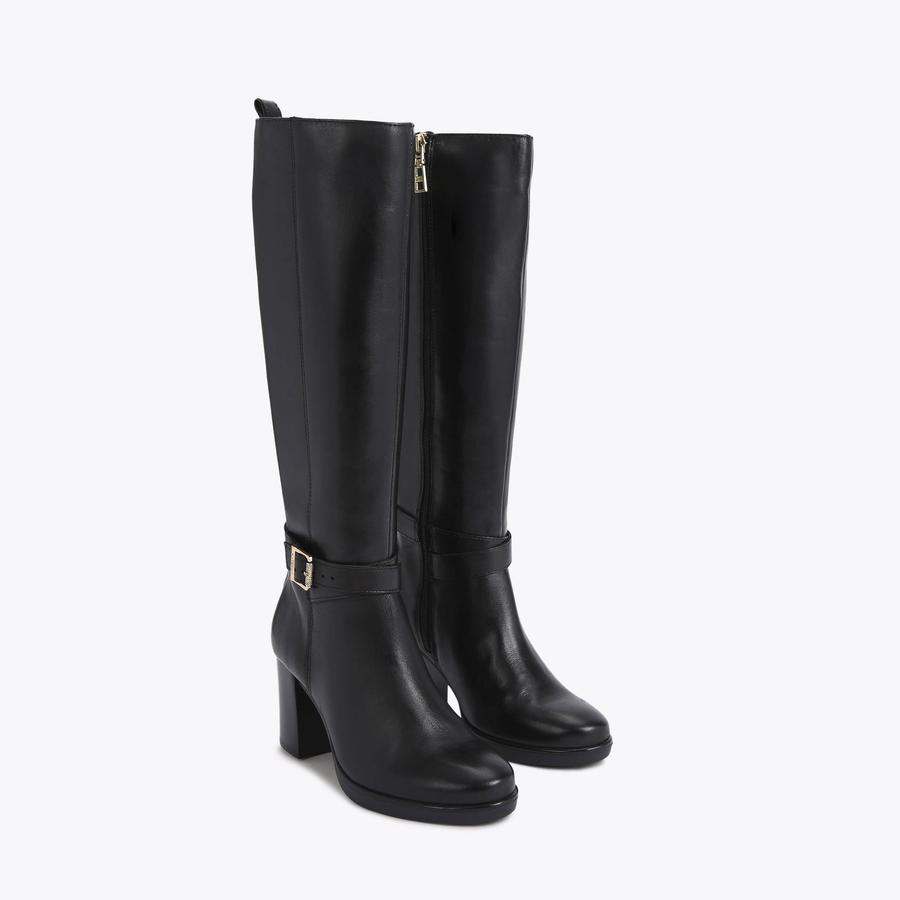 SILVER 2 KNEE HIGH Black Leather Knee High Boots by CARVELA SILVER 2 KNEE HIGH Black Leather Knee High Boots by CARVELA