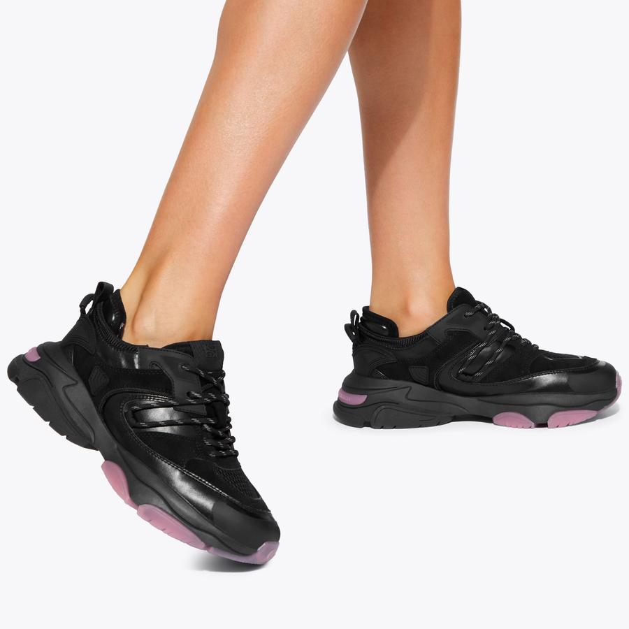 LENNOX Black Chunky Sneaker by KG KURT GEIGER