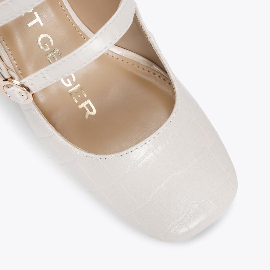 AMELIA Bone Patent Buckled Shoe by KG KURT GEIGER