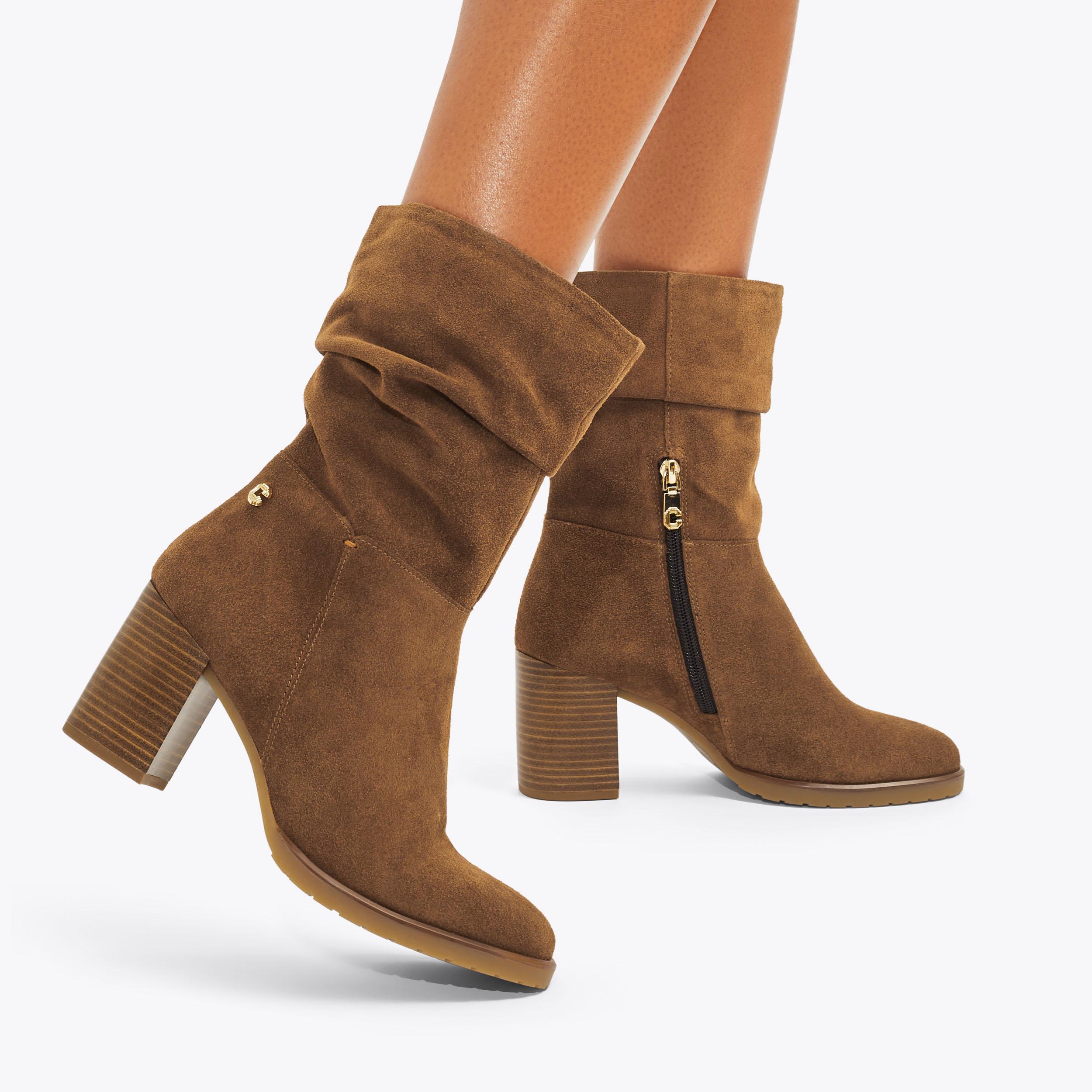 Carvela Tan Ankle Boots Ladies Carvela Silver Leather Ankle Boots