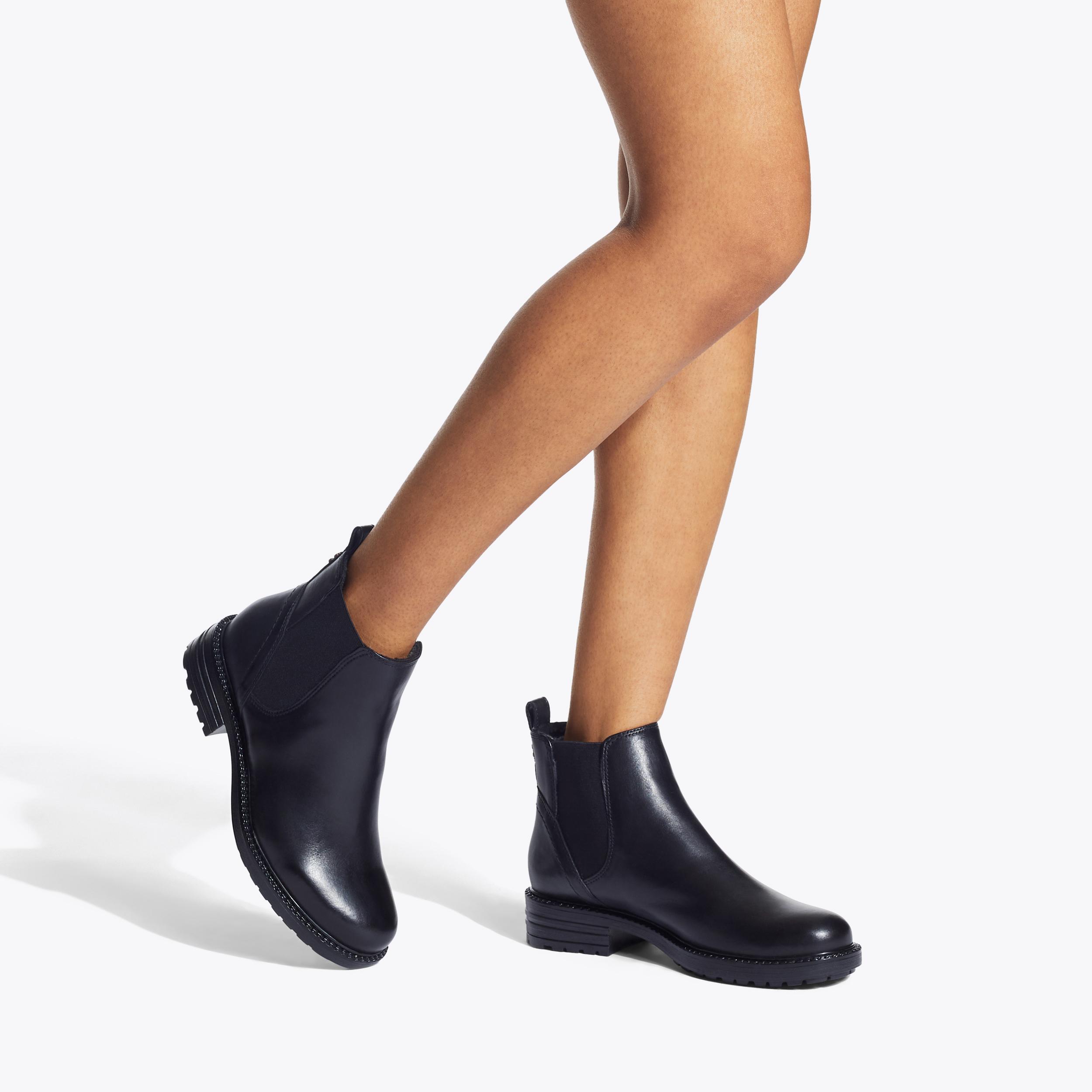 Carvela leather flat chelsea boots on sale