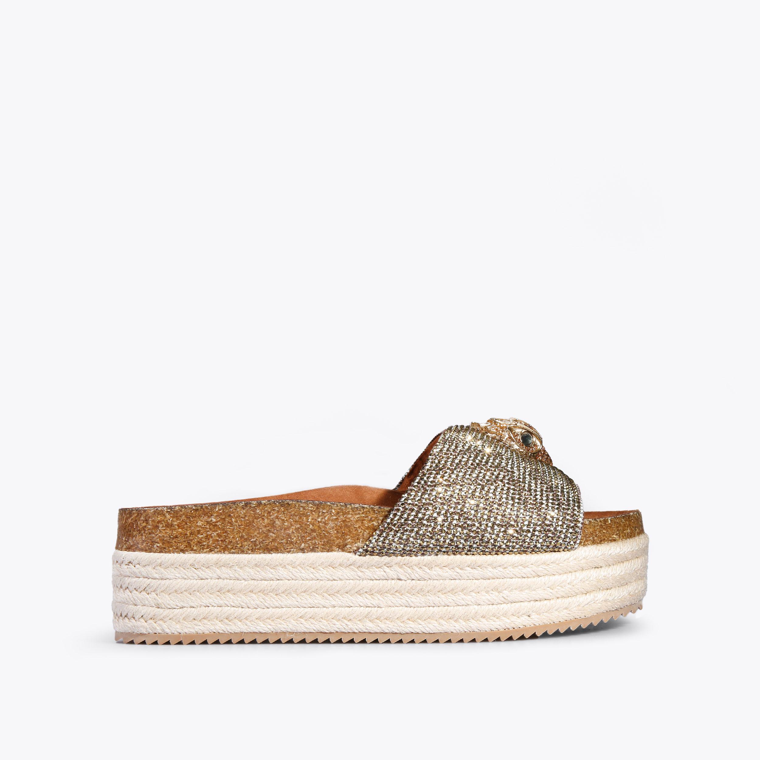 Beige flatform hot sale