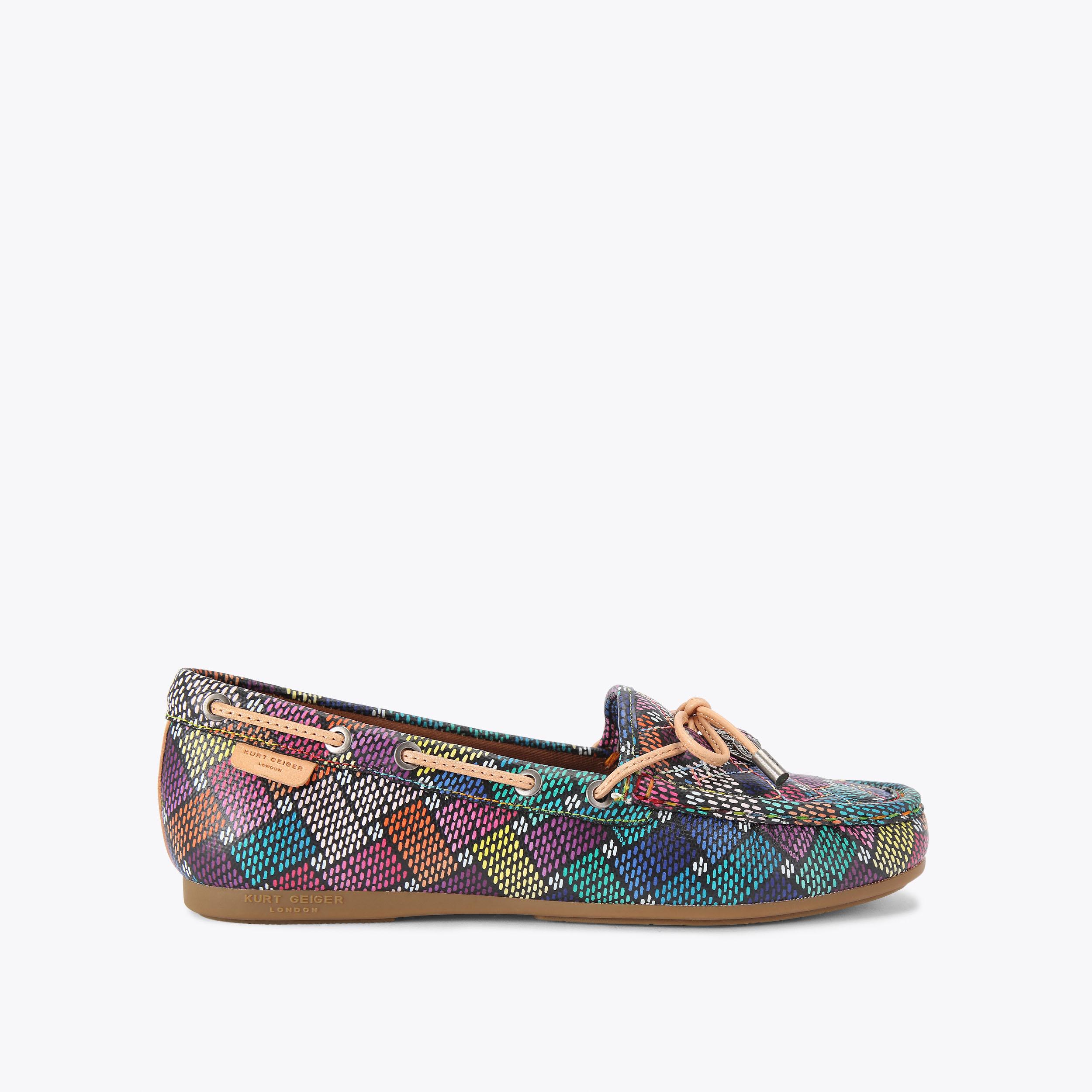 carvela by kurt geiger EAGLE MOCCASIN Black Woven Slip On Loafer by KURT GEIGER LONDON