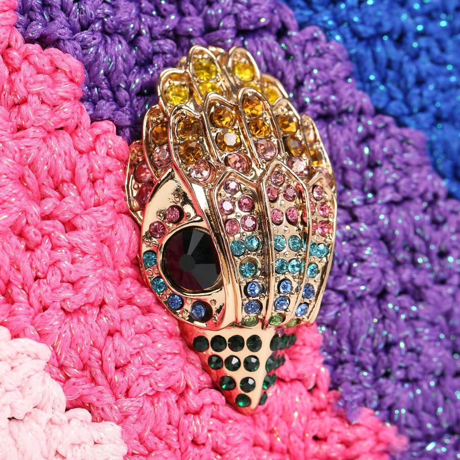 CROCHET MD KENSINGTON Rainbow Cross Body Bag by KURT GEIGER CROCHET MD KENSINGTON Rainbow Cross Body Bag by KURT GEIGER