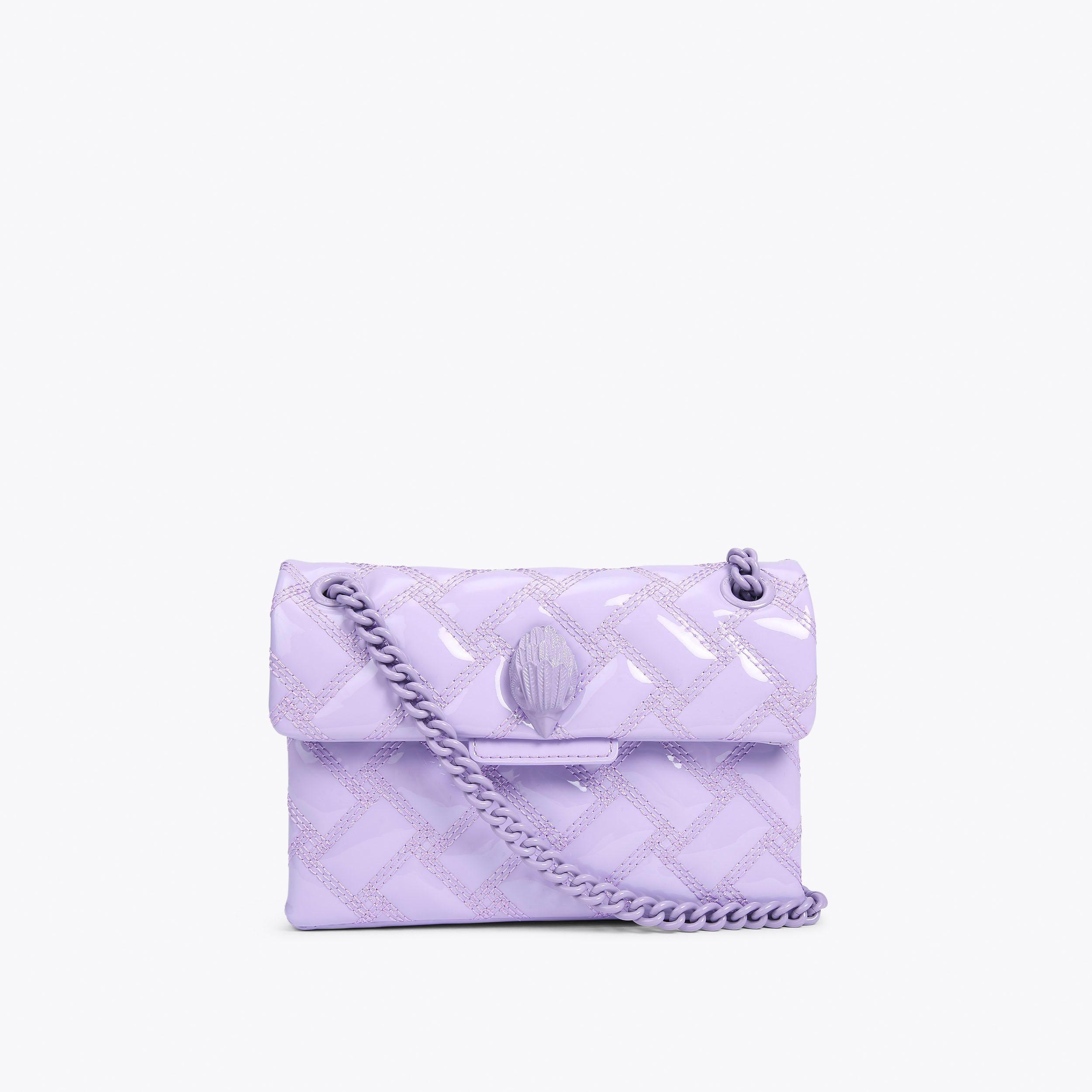 purple kurt geiger purse