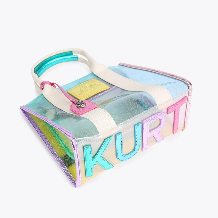 VINYL SM SOUTHBANK TOTE Vinyl Glitter Canvas Tote Bag by KURT