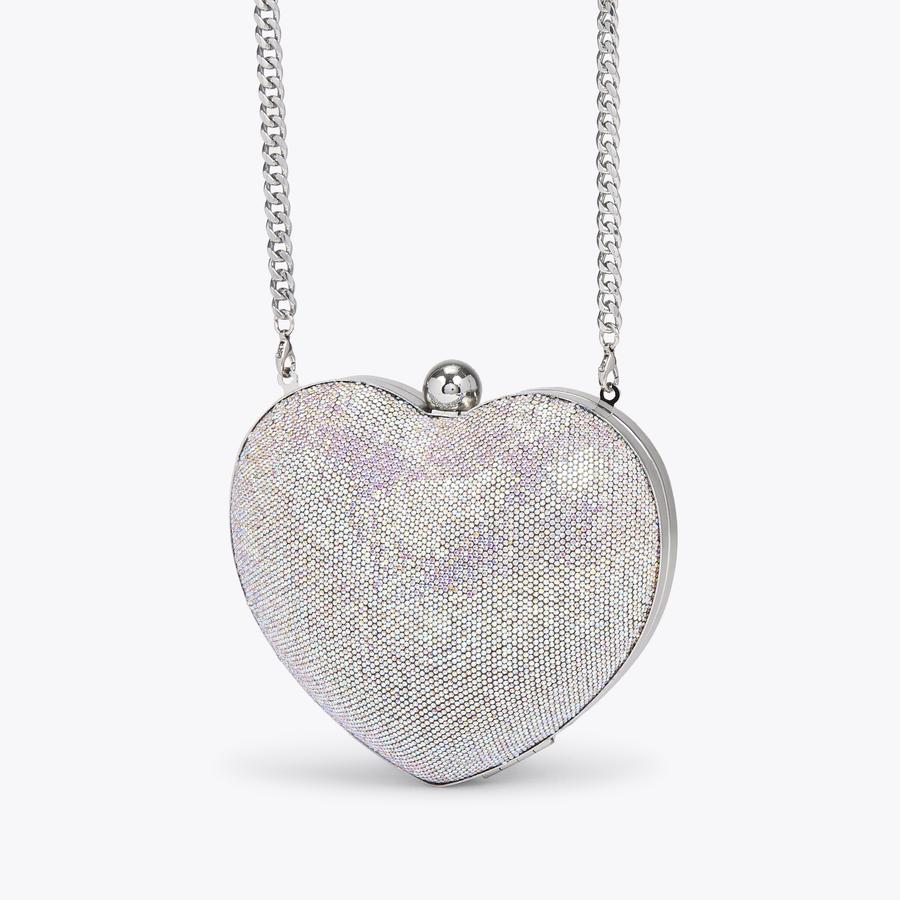 AMORE CLUTCH Crystal Heart Clutch Bag by CARVELA