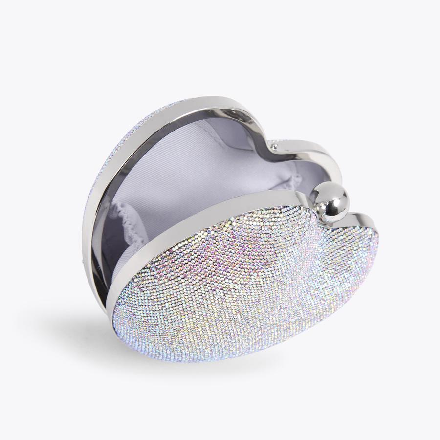 AMORE CLUTCH Crystal Heart Clutch Bag by CARVELA