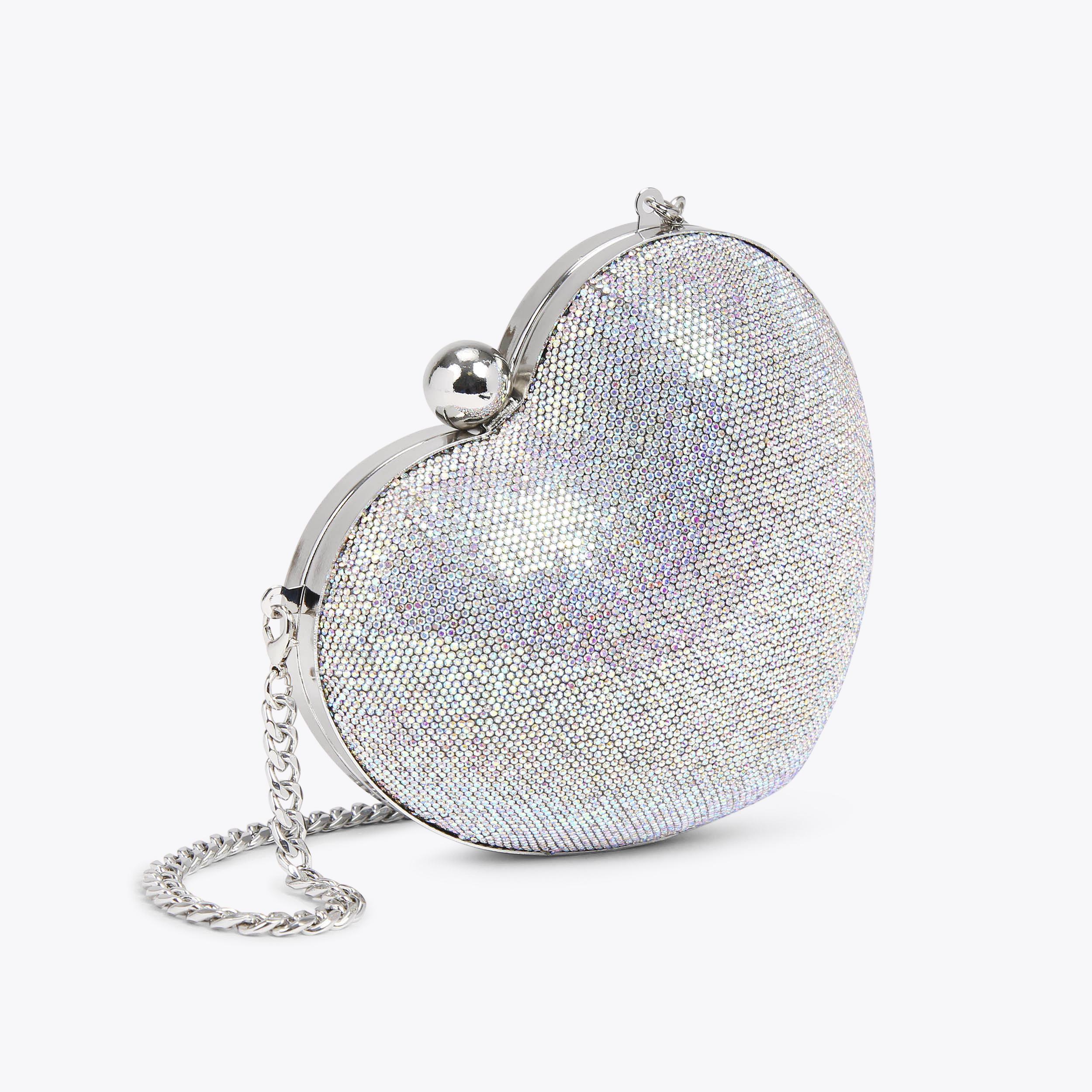 AMORE CLUTCH Crystal Heart Clutch Bag by CARVELA