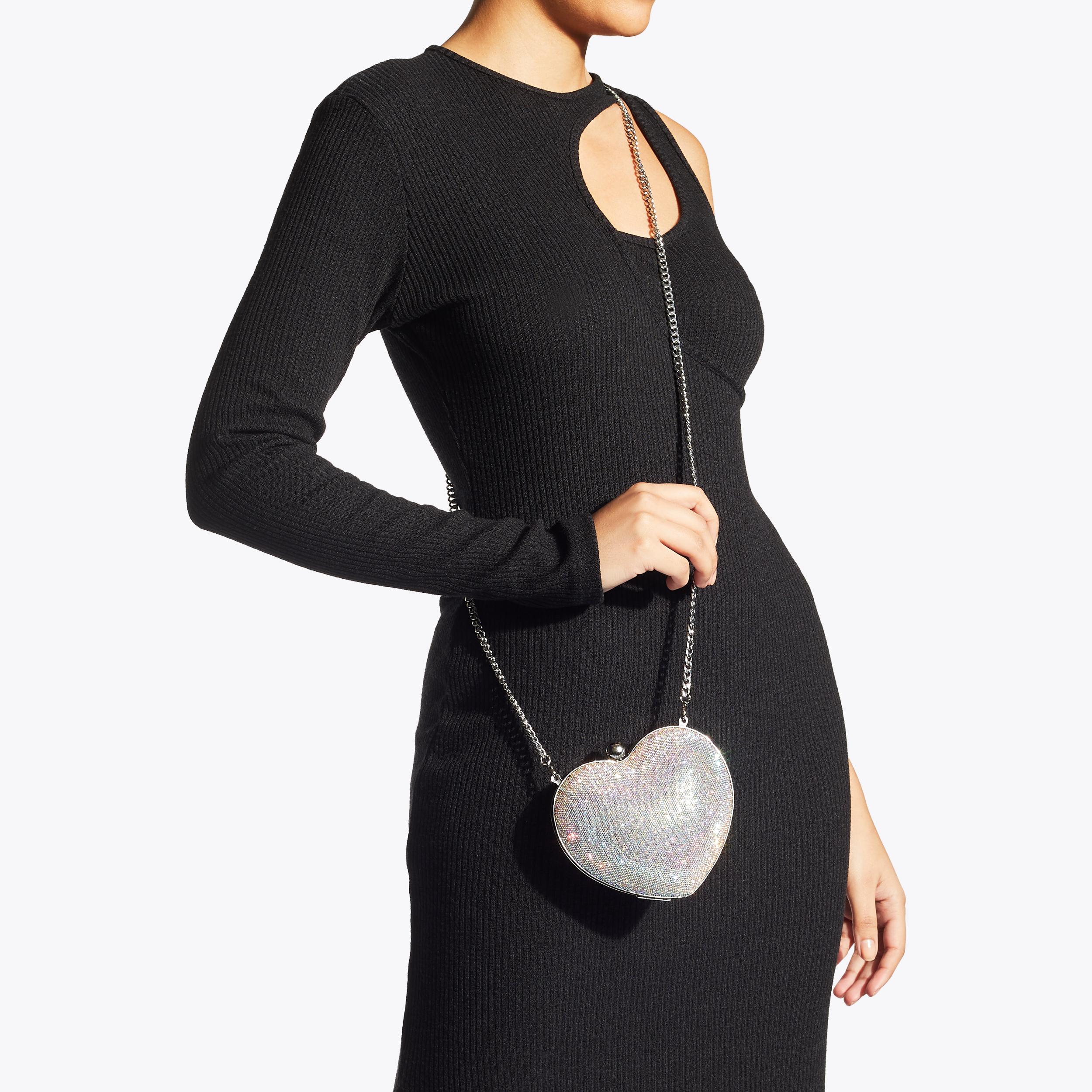 AMORE CLUTCH Crystal Heart Clutch Bag by CARVELA