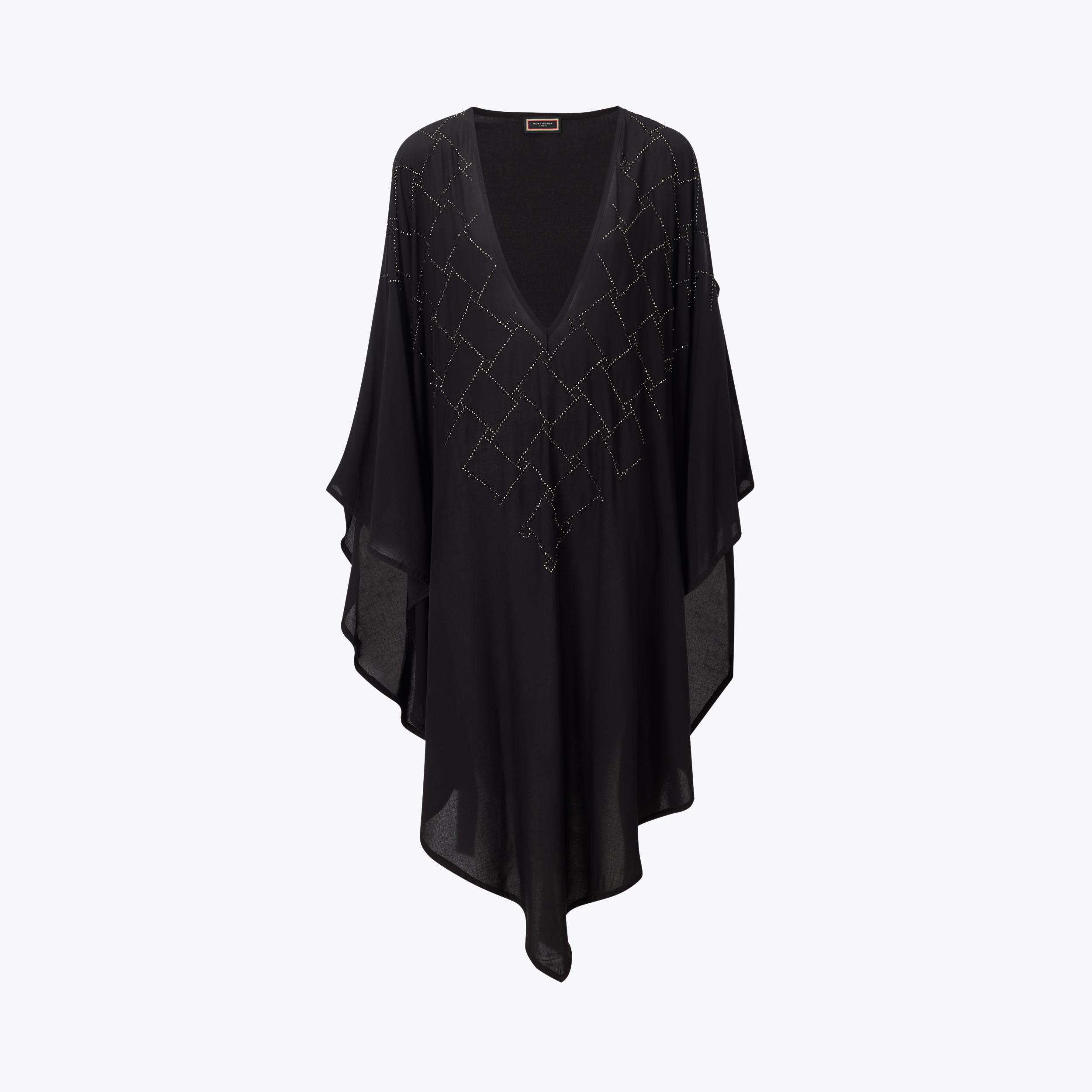 QUILTING KAFTAN Black Dress by KURT GEIGER LONDON