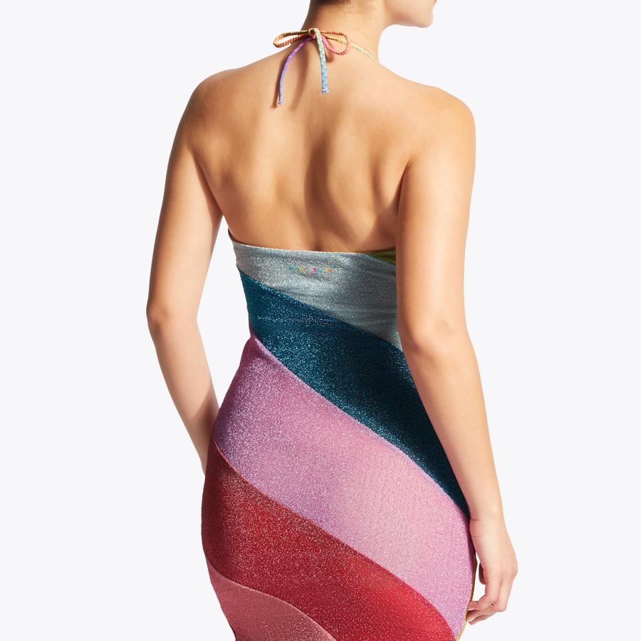 RAINBOW MINI DRESS Multi Fabric Dress by KURT GEIGER LONDON