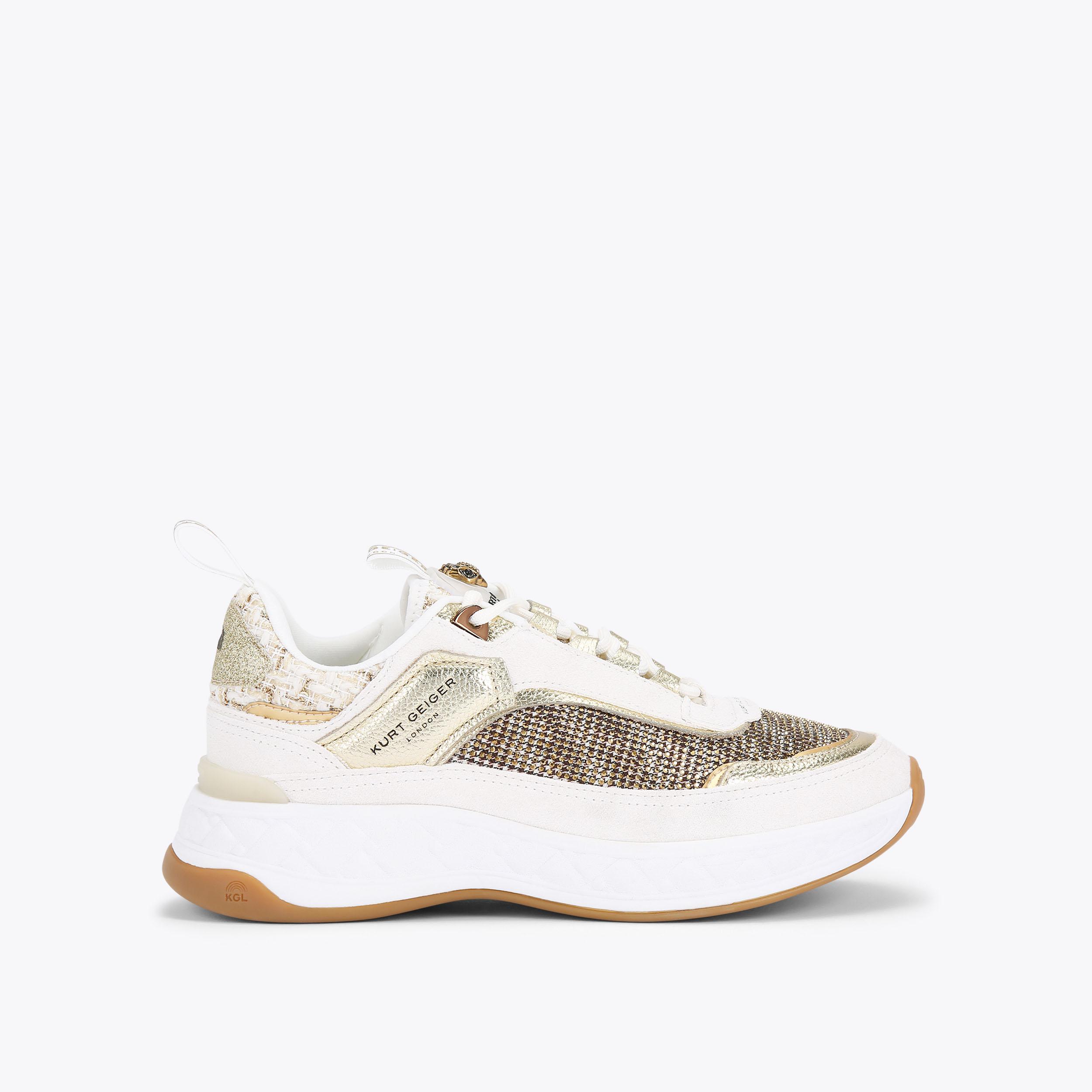 KENSINGTON SNEAKER Beige Sneakers by KURT GEIGER LONDON