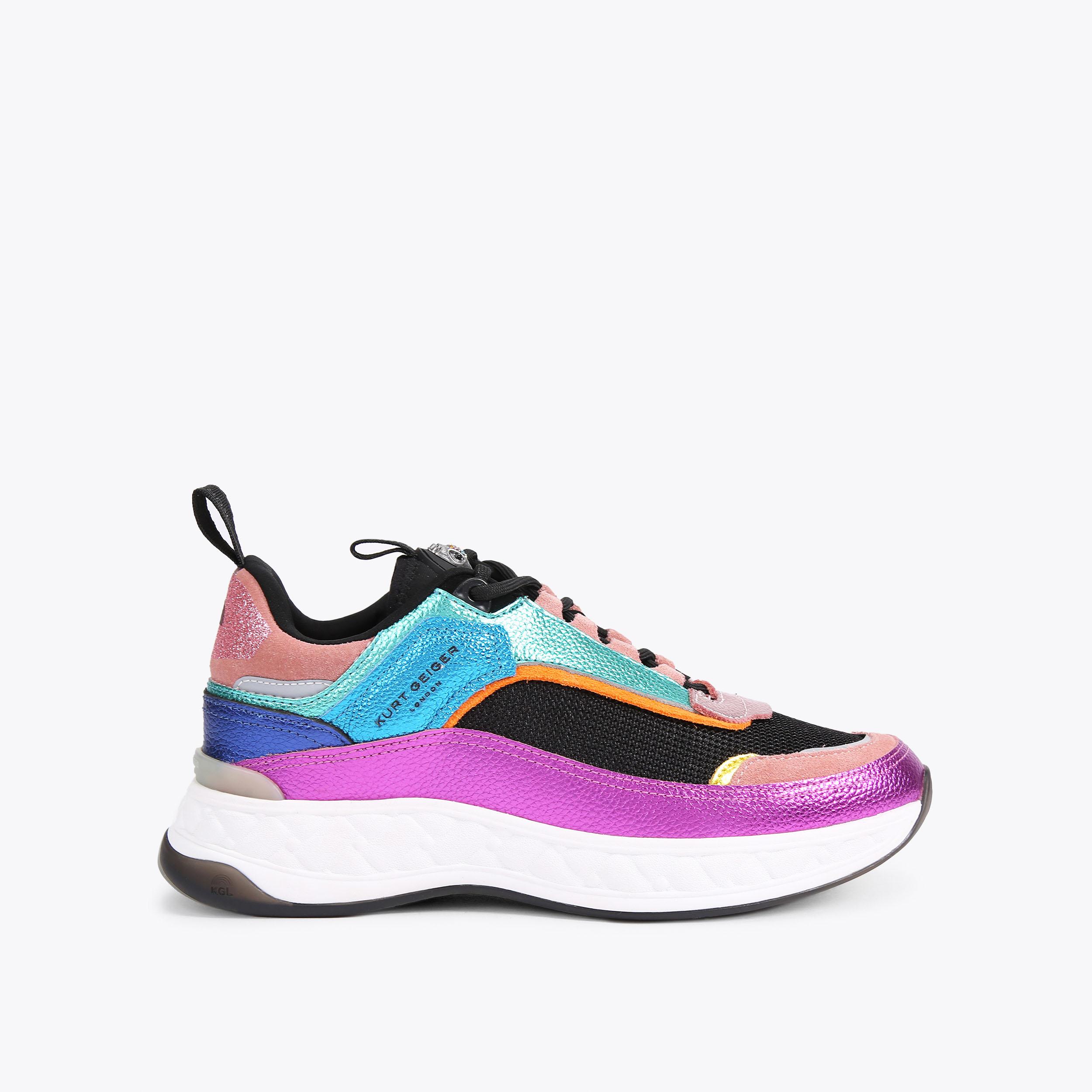 KENSINGTON SNEAKER Multi-Colour Lace Up Chunky Trainers by KURT - Main Image