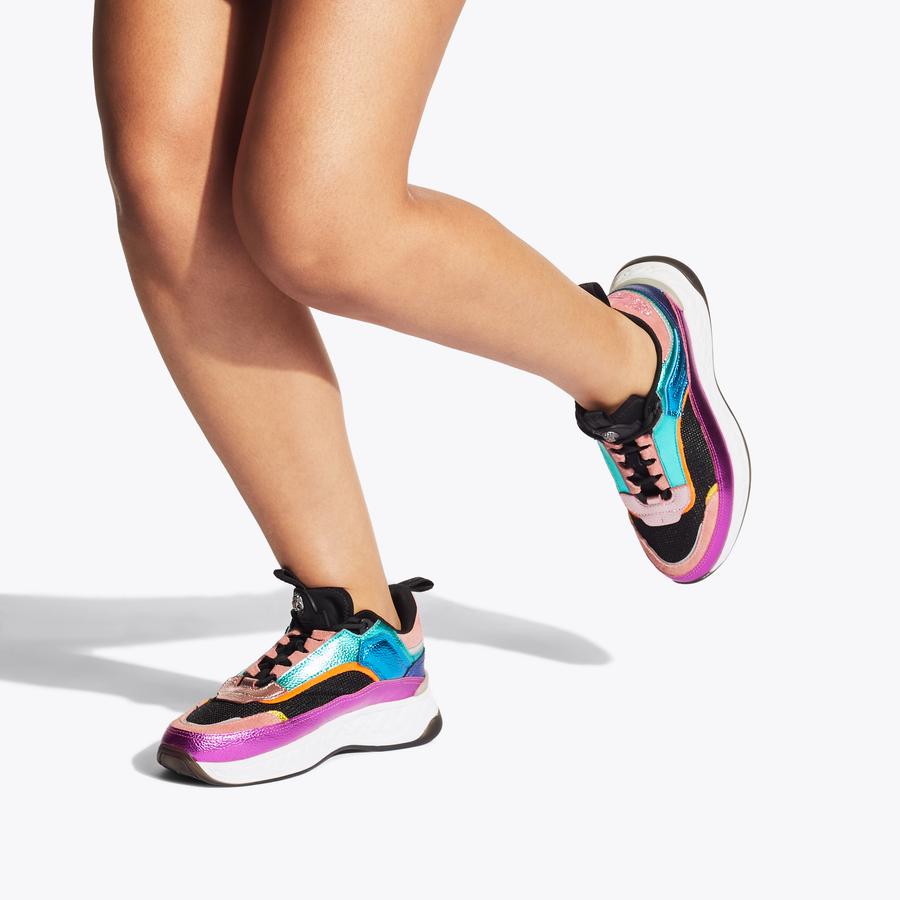 KENSINGTON SNEAKER Multi-Colour Lace Up Chunky Trainers by