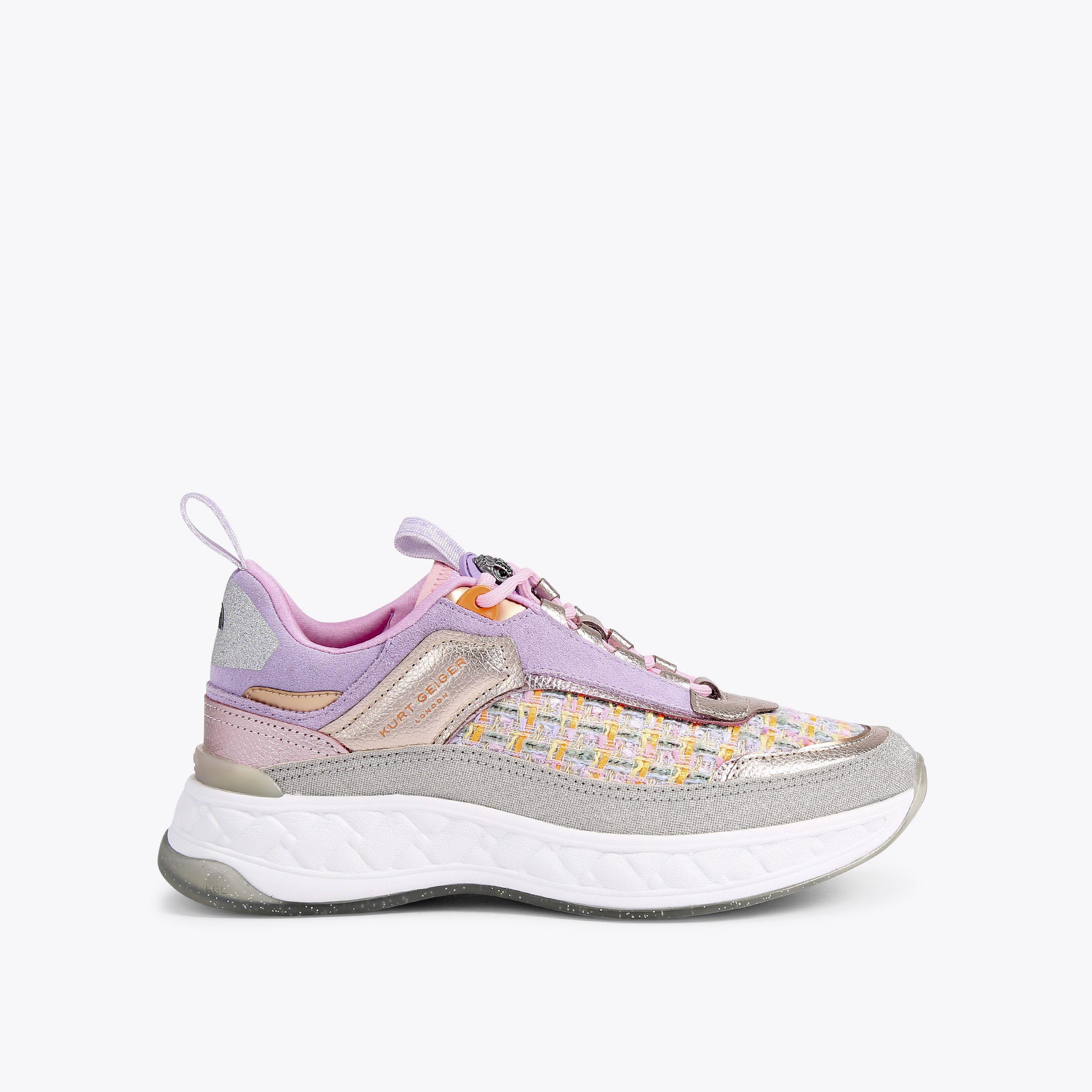 Pink kurt geiger trainers outlet