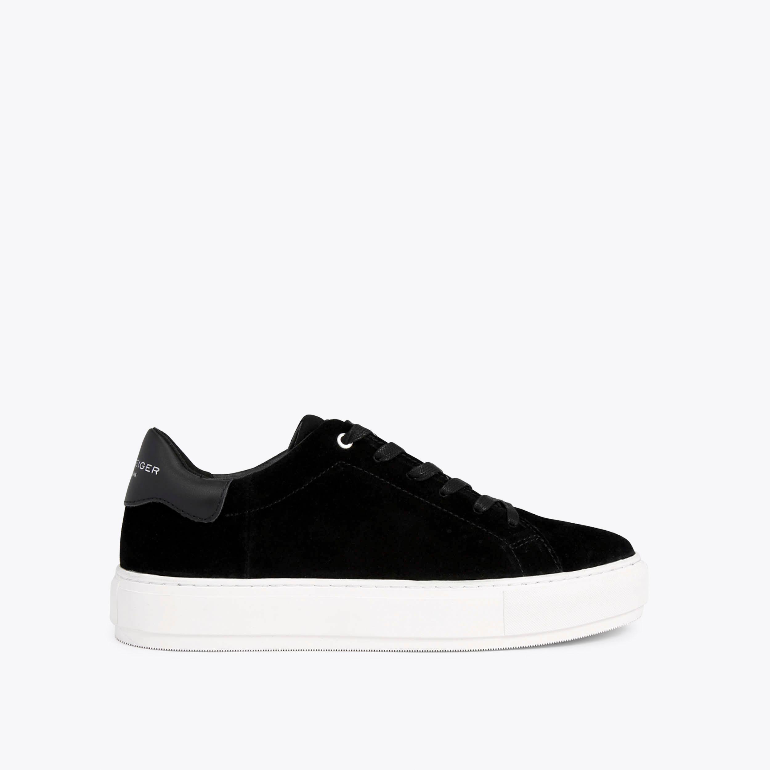 Kurt geiger mens black hot sale trainers