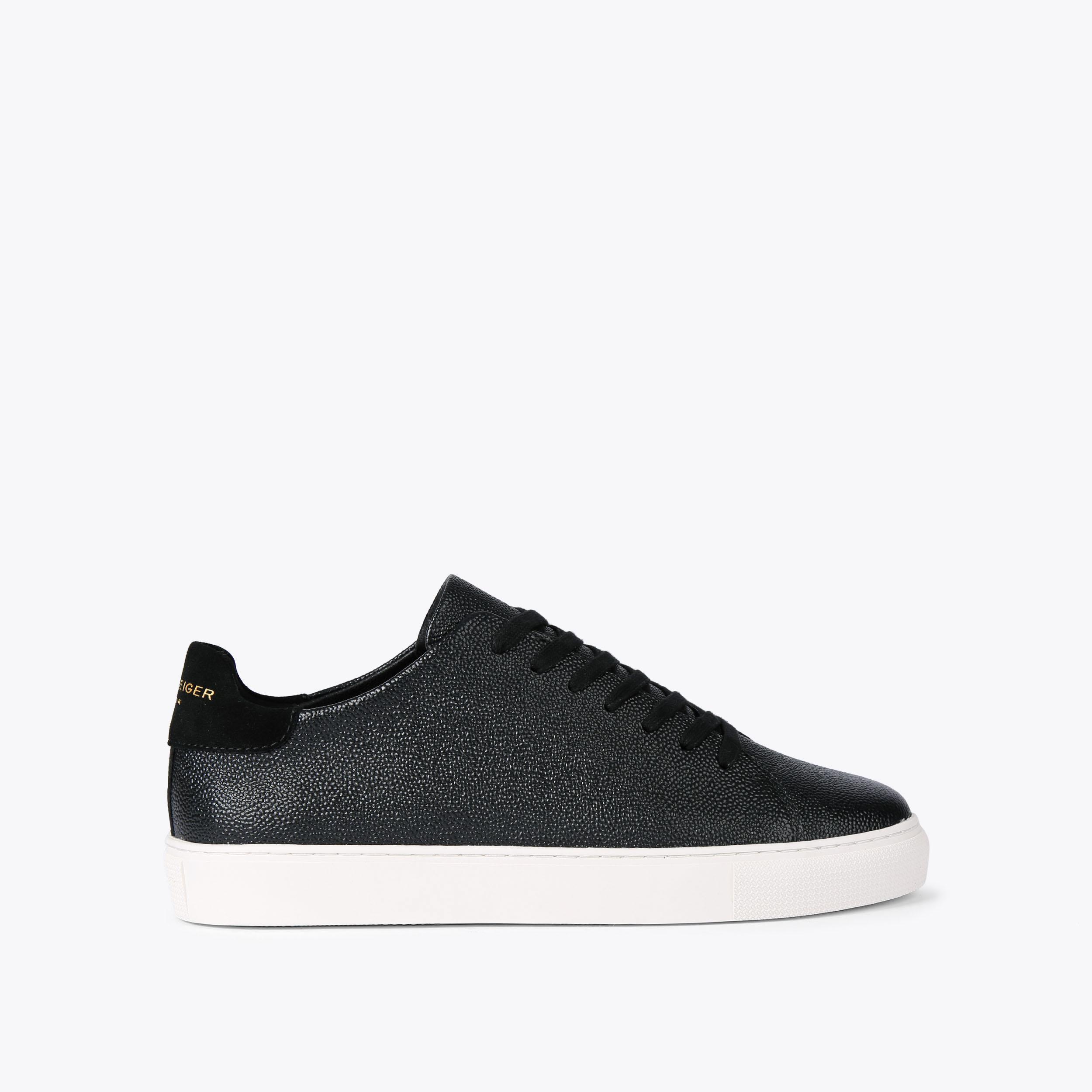 LENNON Black Leather Sneakers by KURT GEIGER LONDON