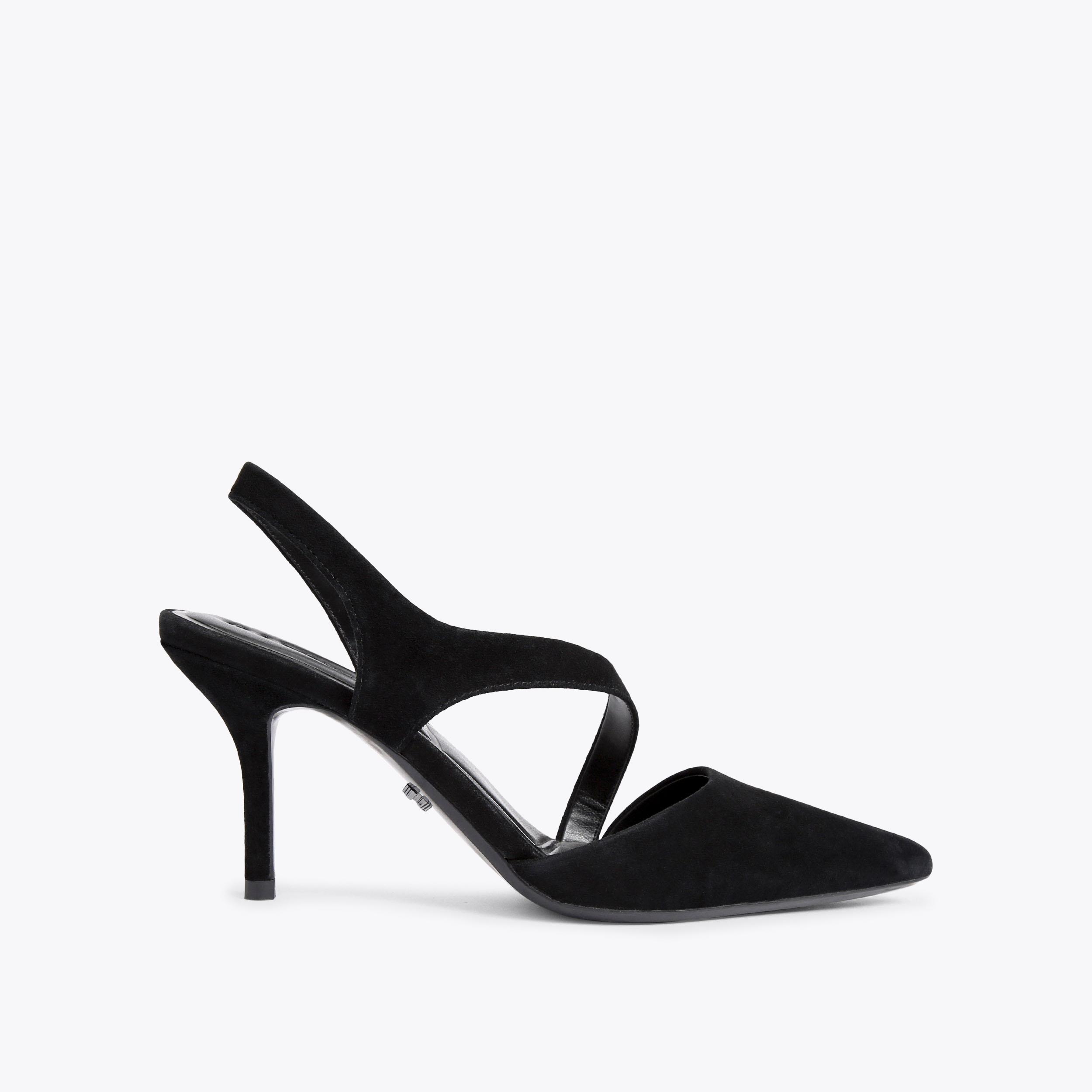 Carvela pointed store asymmetric strap heels