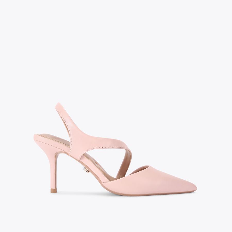 SYMMETRY COURT Pale Pink Leather Heels by CARVELA