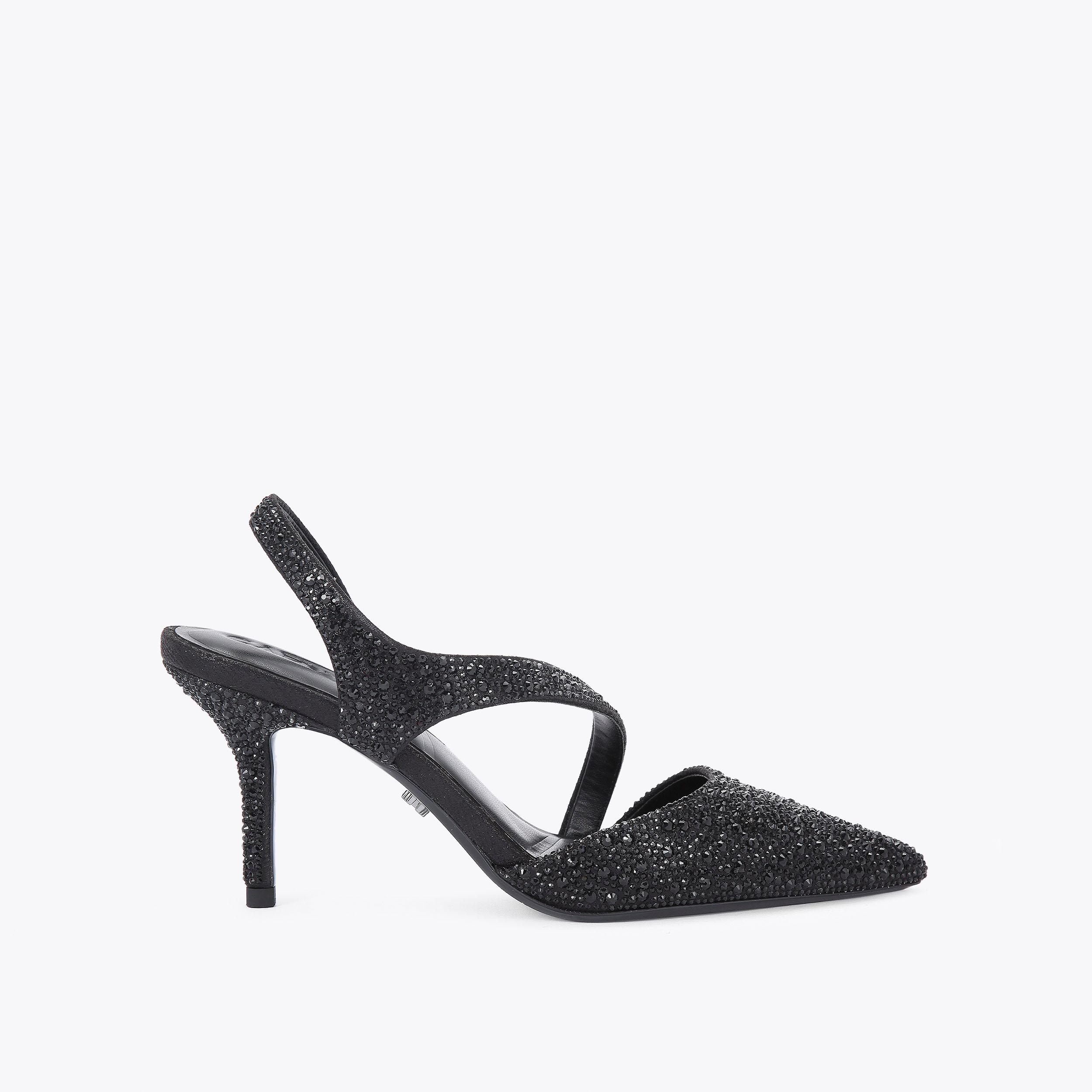 SYMMETRY COURT JEWEL Black Court Heels by CARVELA