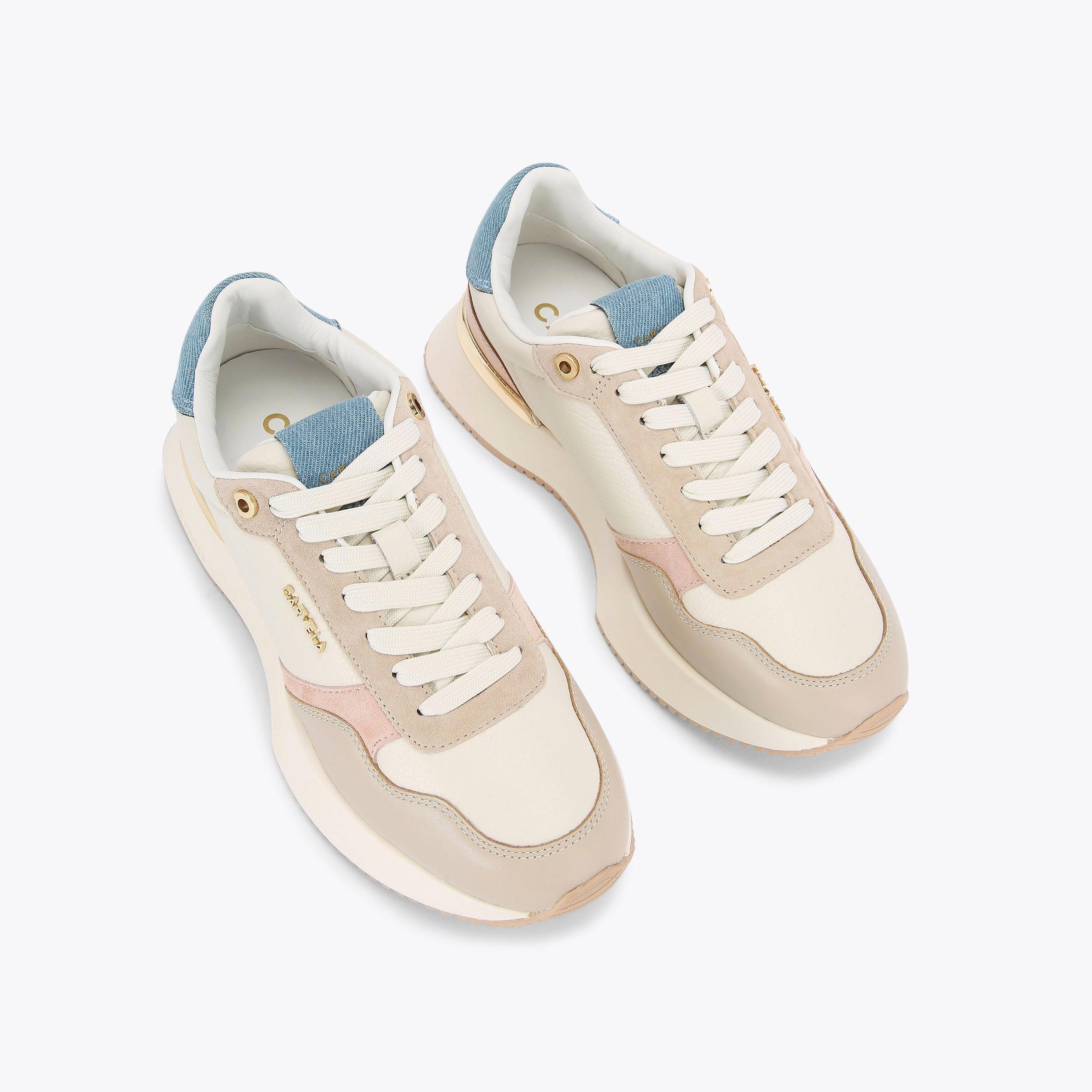 Carvela lamar hot sale trainers khaki