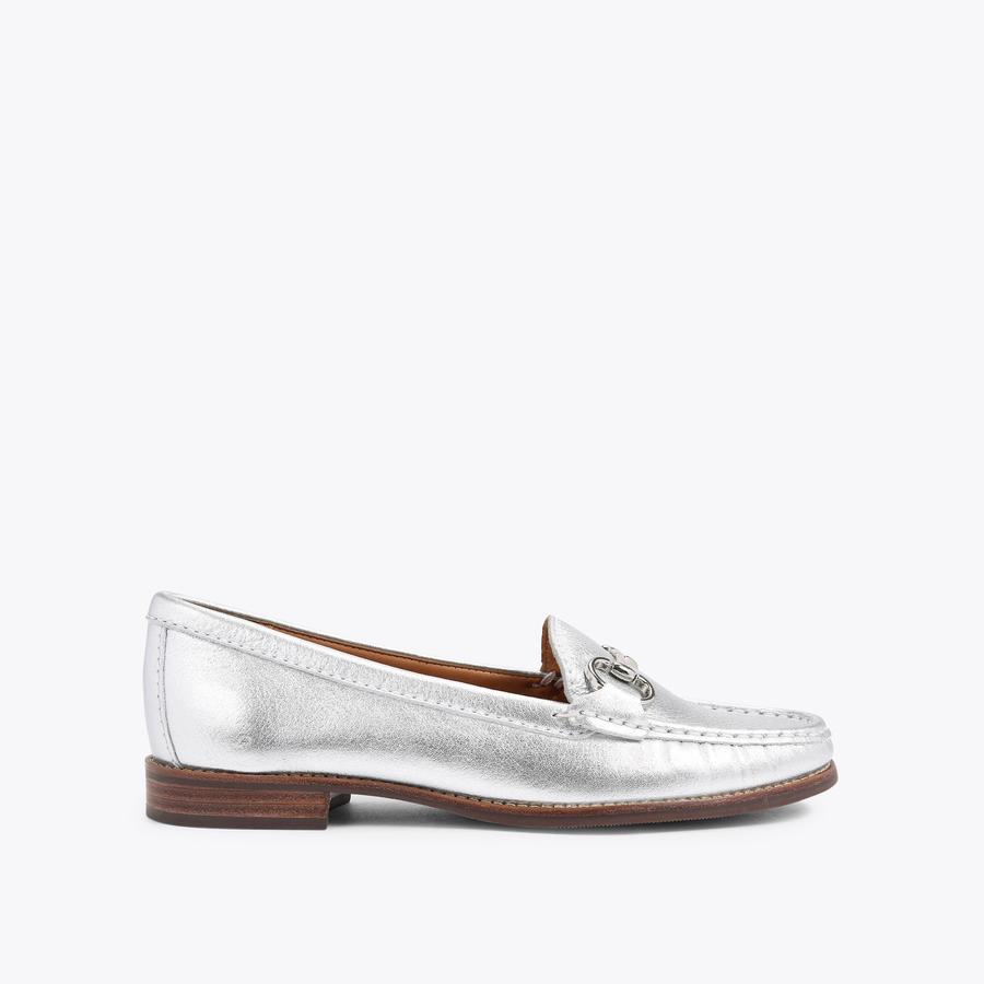 CLICK 2 Silver Loafers by CARVELA COMFORT