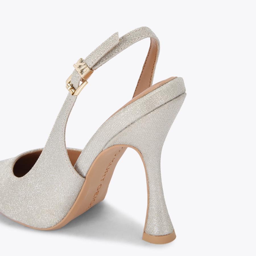ARIA Gold Glitter Heels by KG KURT GEIGER ARIA Gold Glitter Heels by KG KURT GEIGER