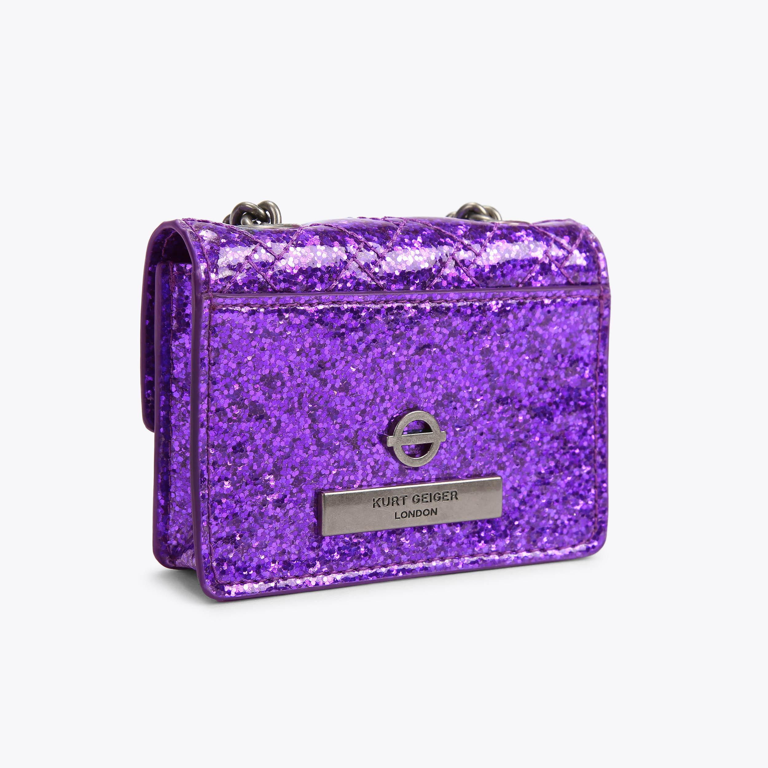 TFL MICRO KENSINGTON Purple Micro Quilted Cross Body Bag by KURT
