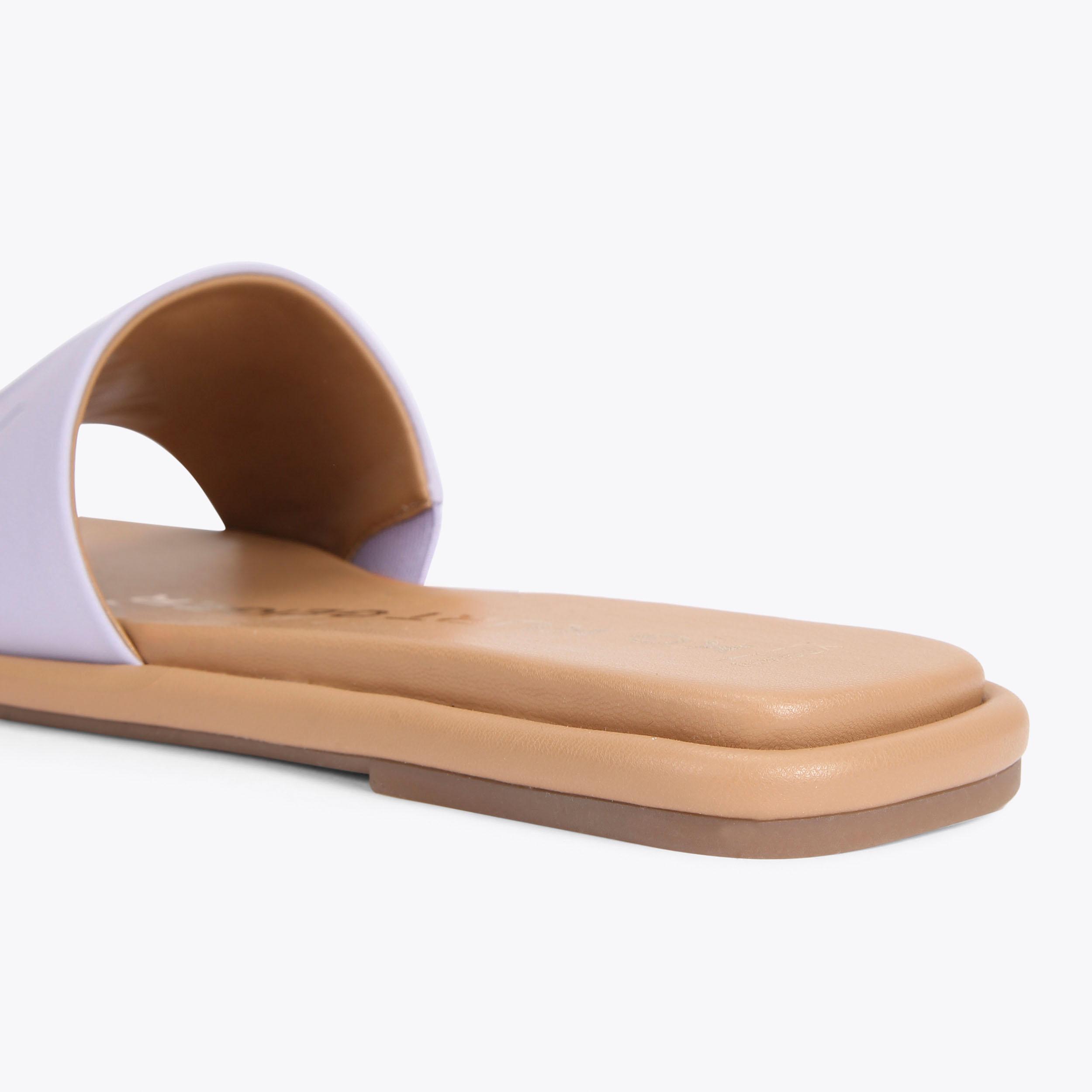 ROGAN MONOGRAM Flat Sandal fabric lilac by KG KURT GEIGER