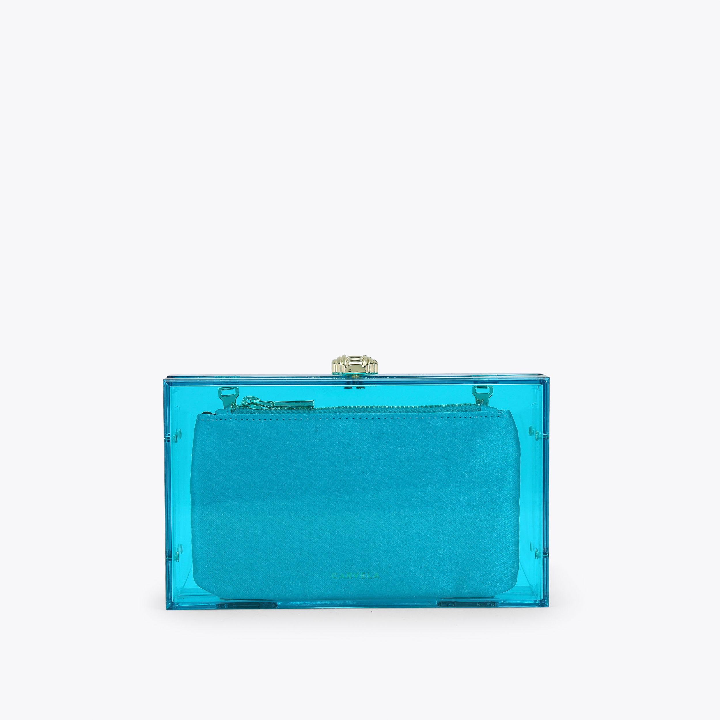 Turquoise blue 2025 clutch bag