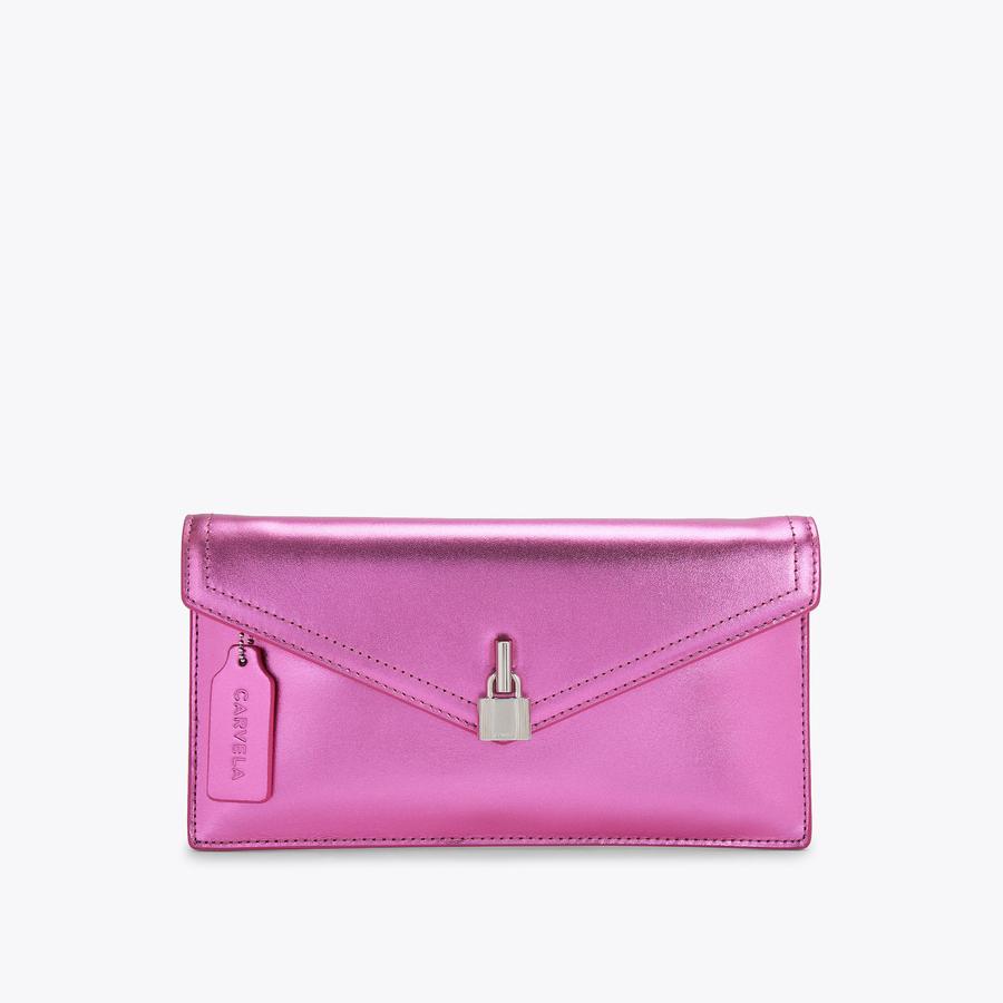 VANITY Pink Clutch Bag by CARVELA