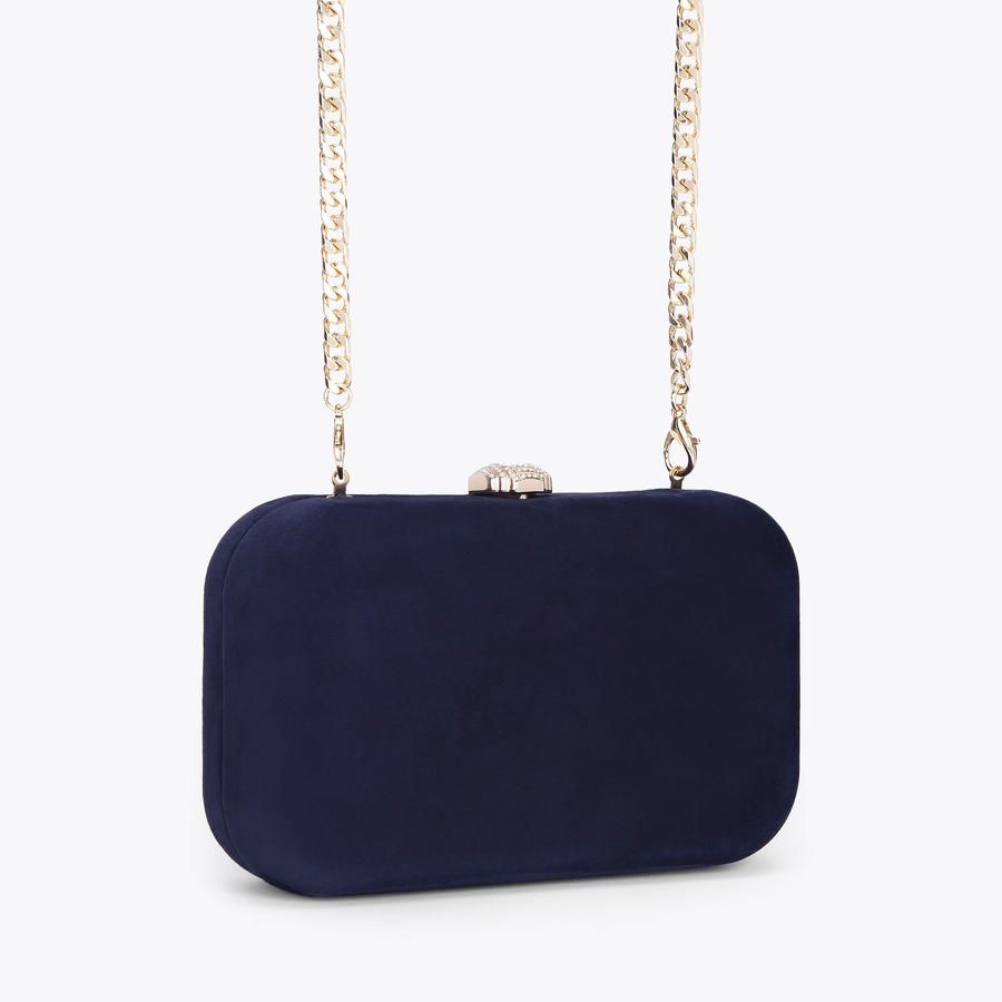 SOPHIA CLUTCH Navy Clutch Bag by CARVELA