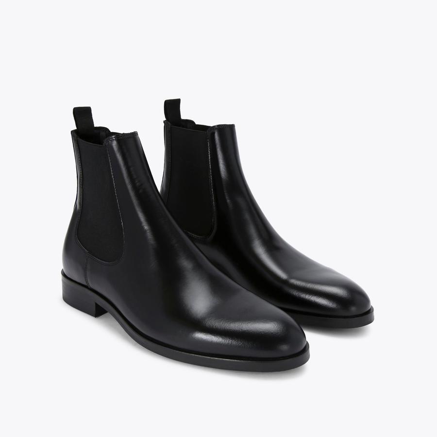 HUNTER CHELSEA Black Patent Chelsea Boot by KURT GEIGER LONDON
