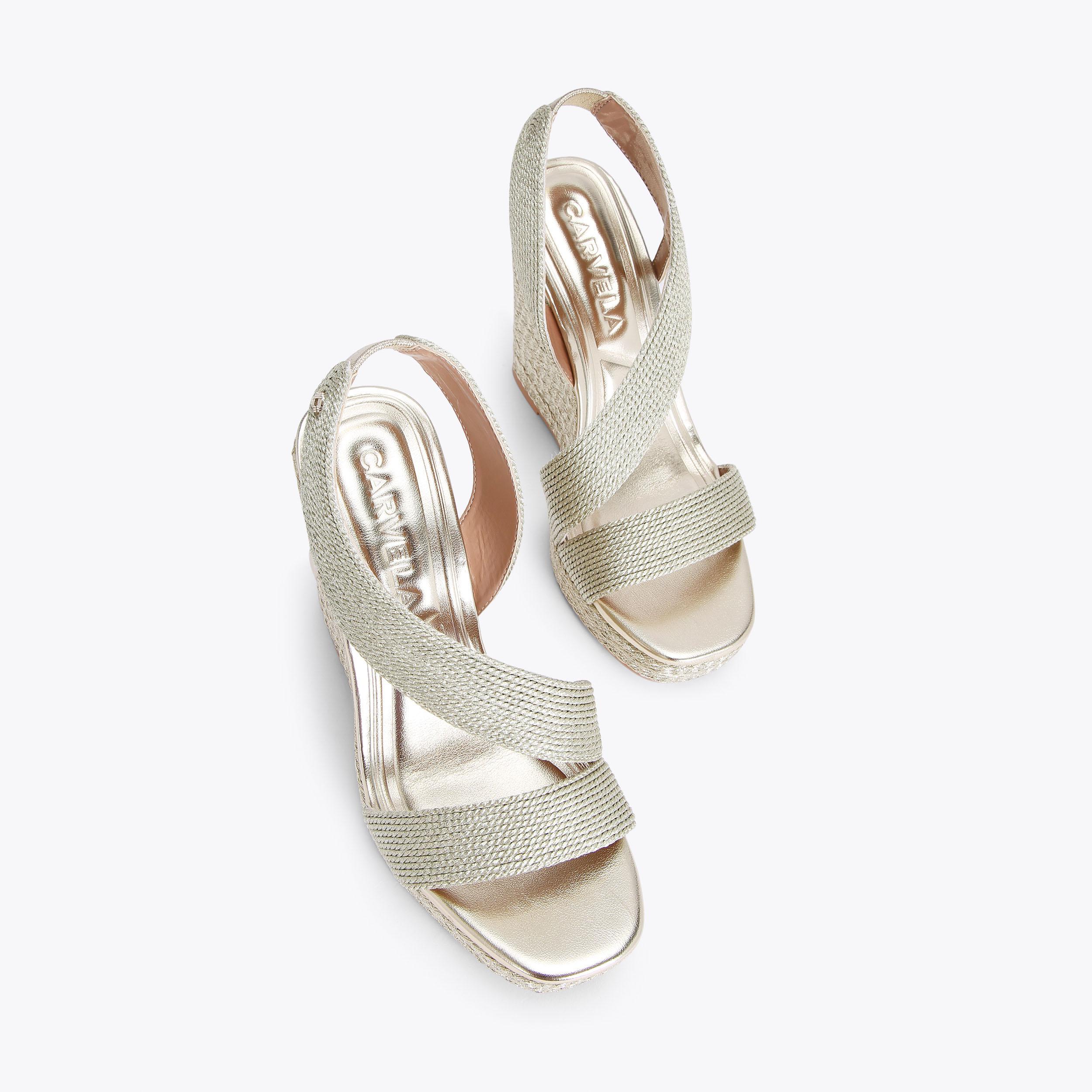 Kurt geiger clearance silver wedges