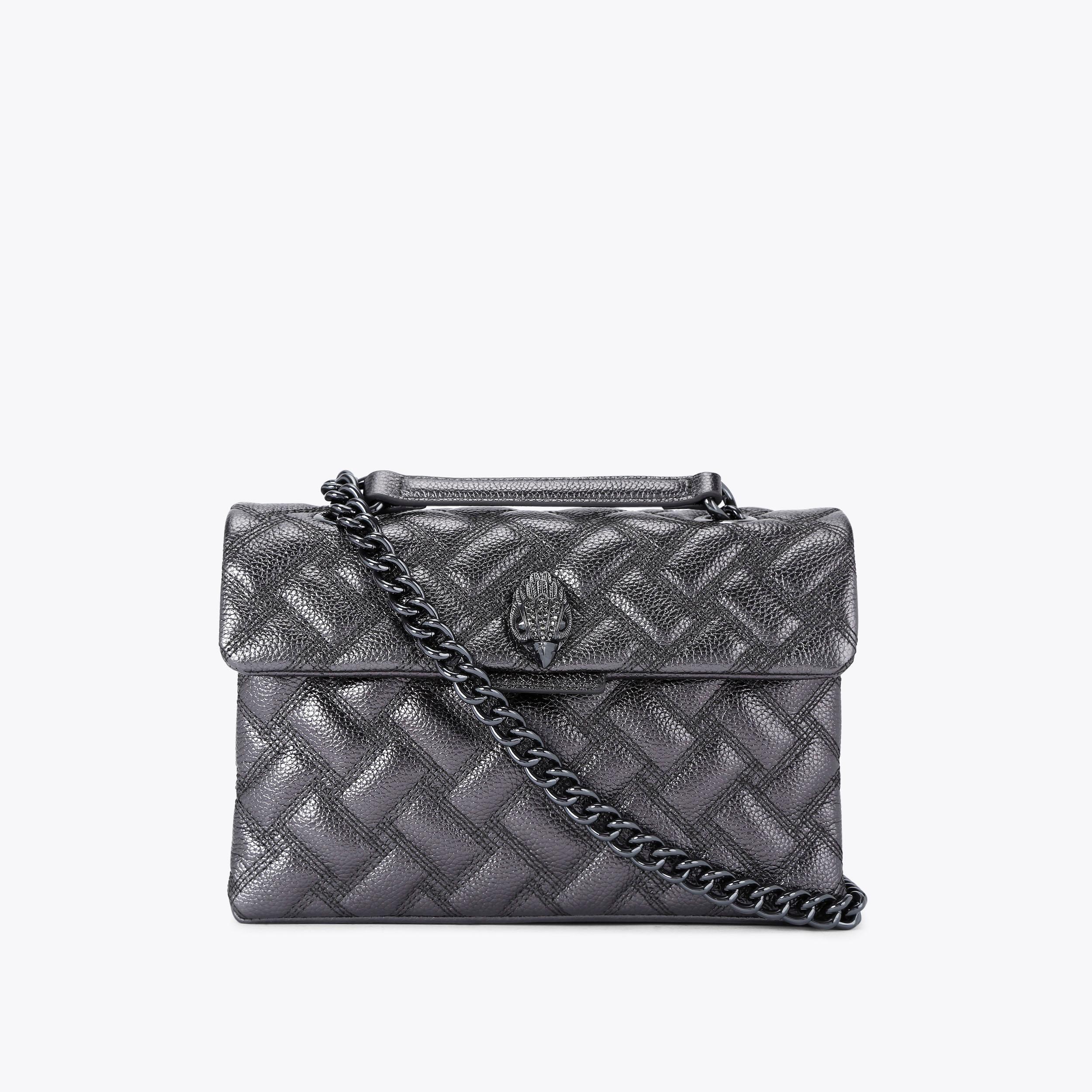 KENSINGTON BAG DRENCH Gunmetal Shoulder Bag by KURT GEIGER LONDON