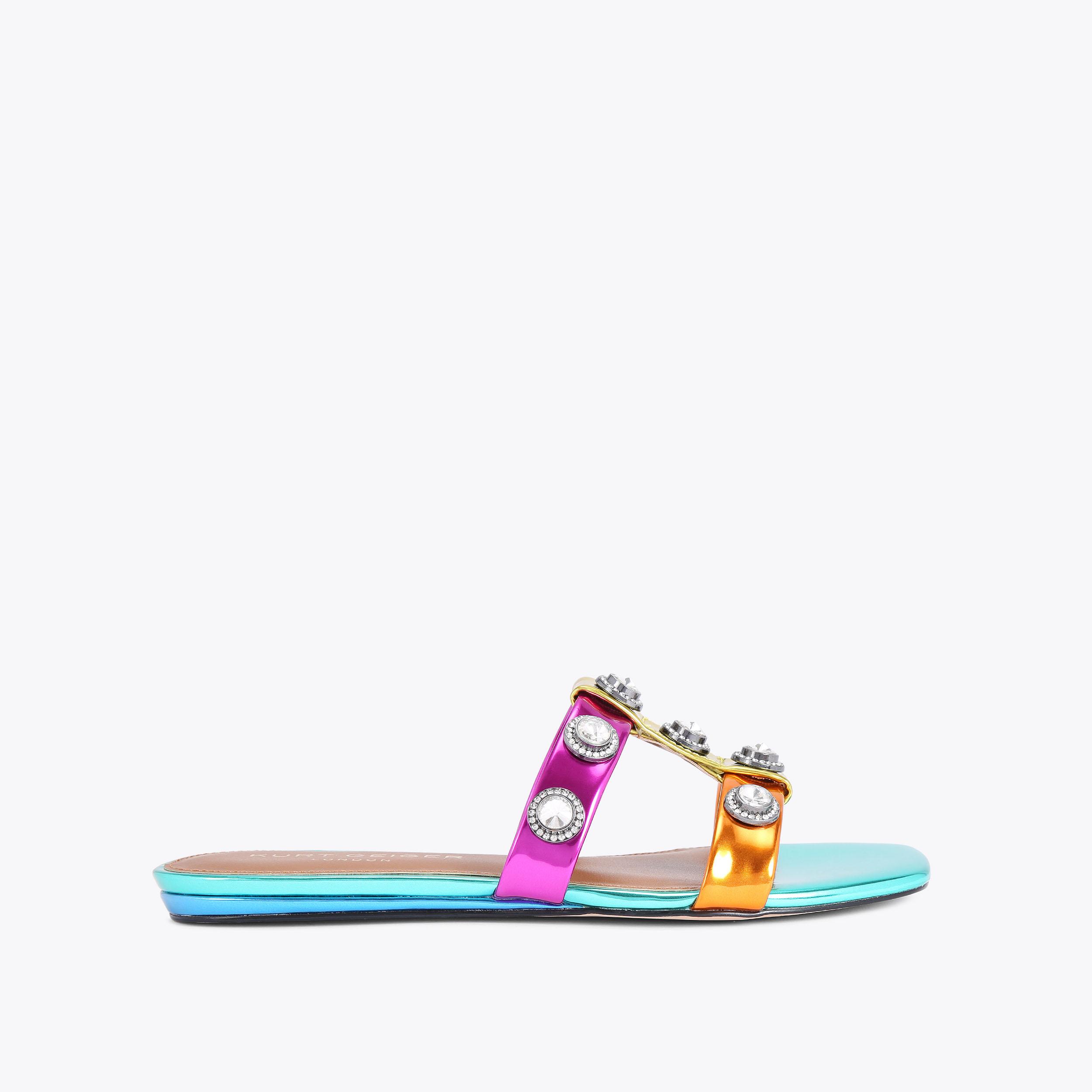 Multi colored dress outlet sandals