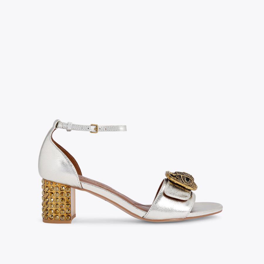MAYFAIR BLOCK MID HEEL Black mid heel by KURT GEIGER LONDON