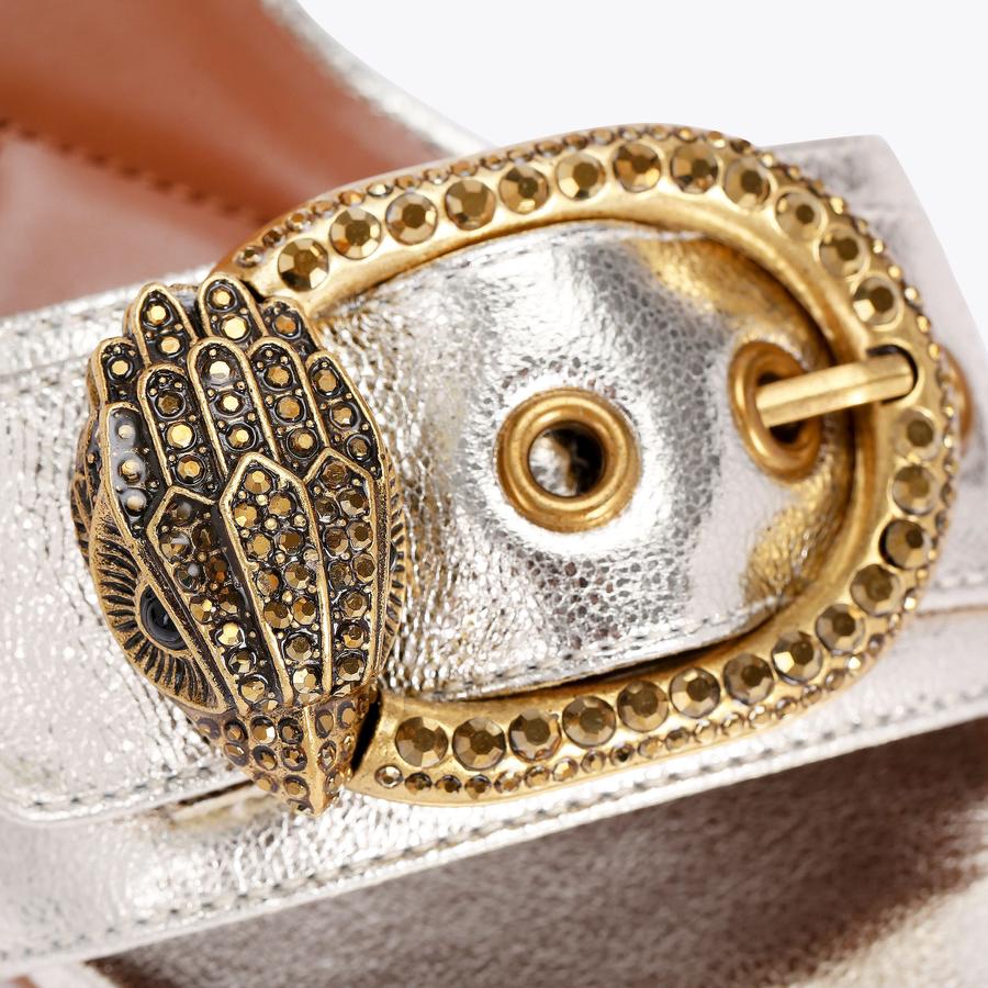 燕 MAYFAIR PLATFORM MULE Tweed Platform Heel by KURT GEIGER LONDON