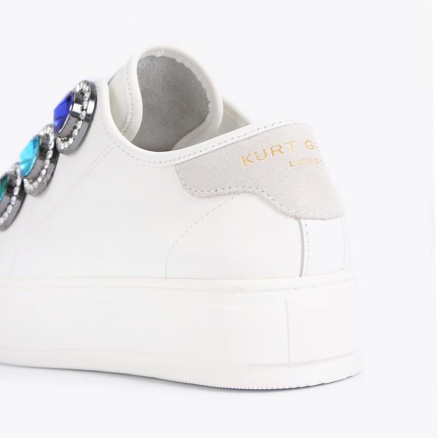 カナページ LANEY OCTAVIA White Leather Slip On Sneakers by KURT GEIGER