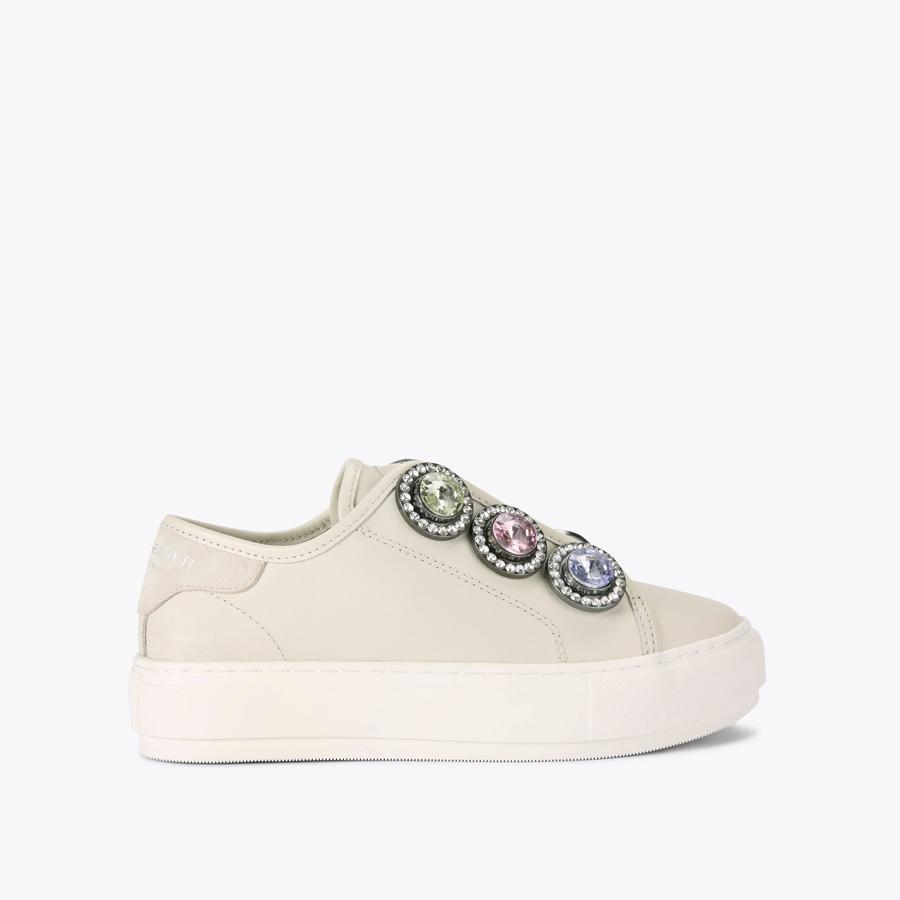 LANEY OCTAVIA Bone Leather Sneaker by KURT GEIGER LONDON
